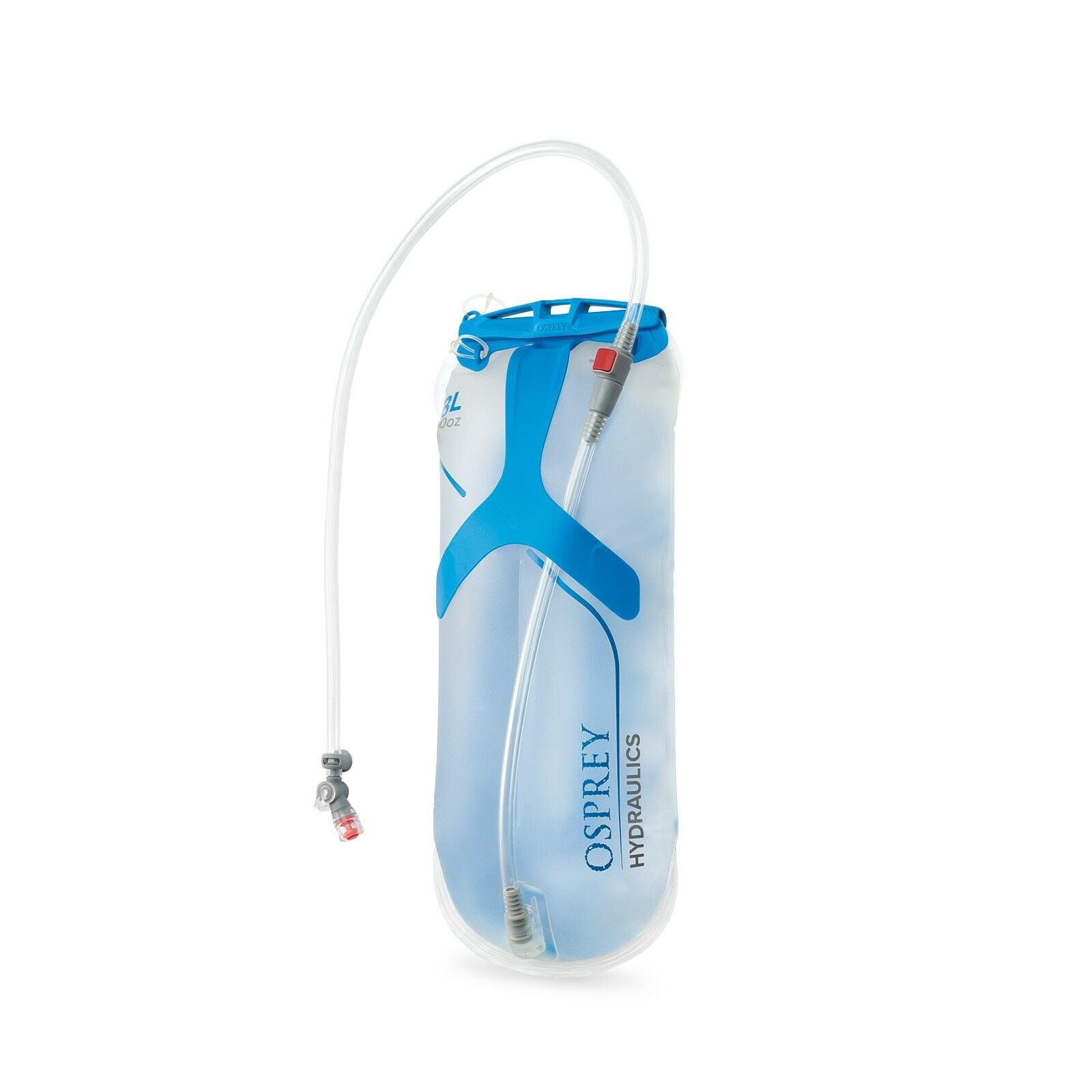side view of the Hydraulics™ 3 L Reservoir in color blue