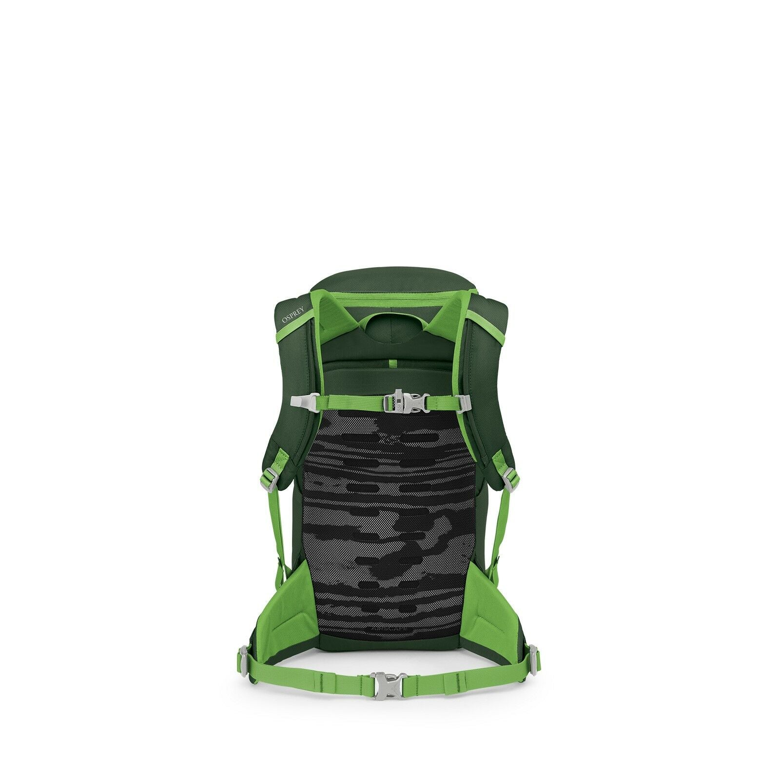 Back image of the Jet 18 in the color Green Canopy / Limeline Green