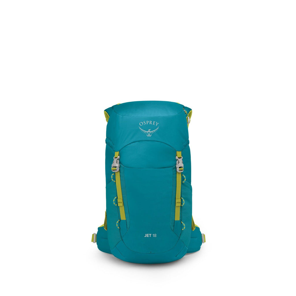 Front image of the Jet 18 in the color Blue Spikemoss / Lemongrass
