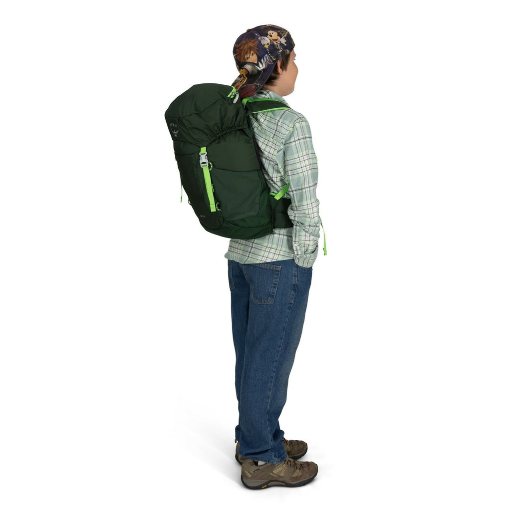 On-body image of the Jet 18 in the color Green Canopy / Limeline Green
