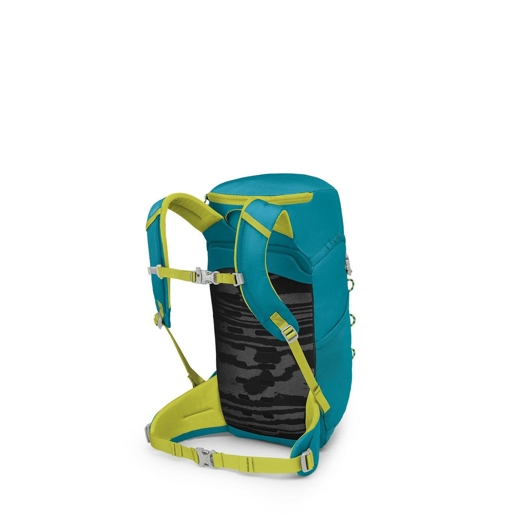 Side back image of the Jet 18 in the color Blue Spikemoss / Lemongrass