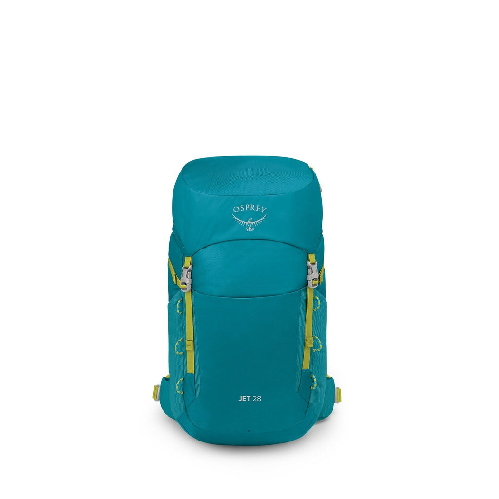 Front image of the Jet 28 in the color Blue Spikemoss / Lemongrass