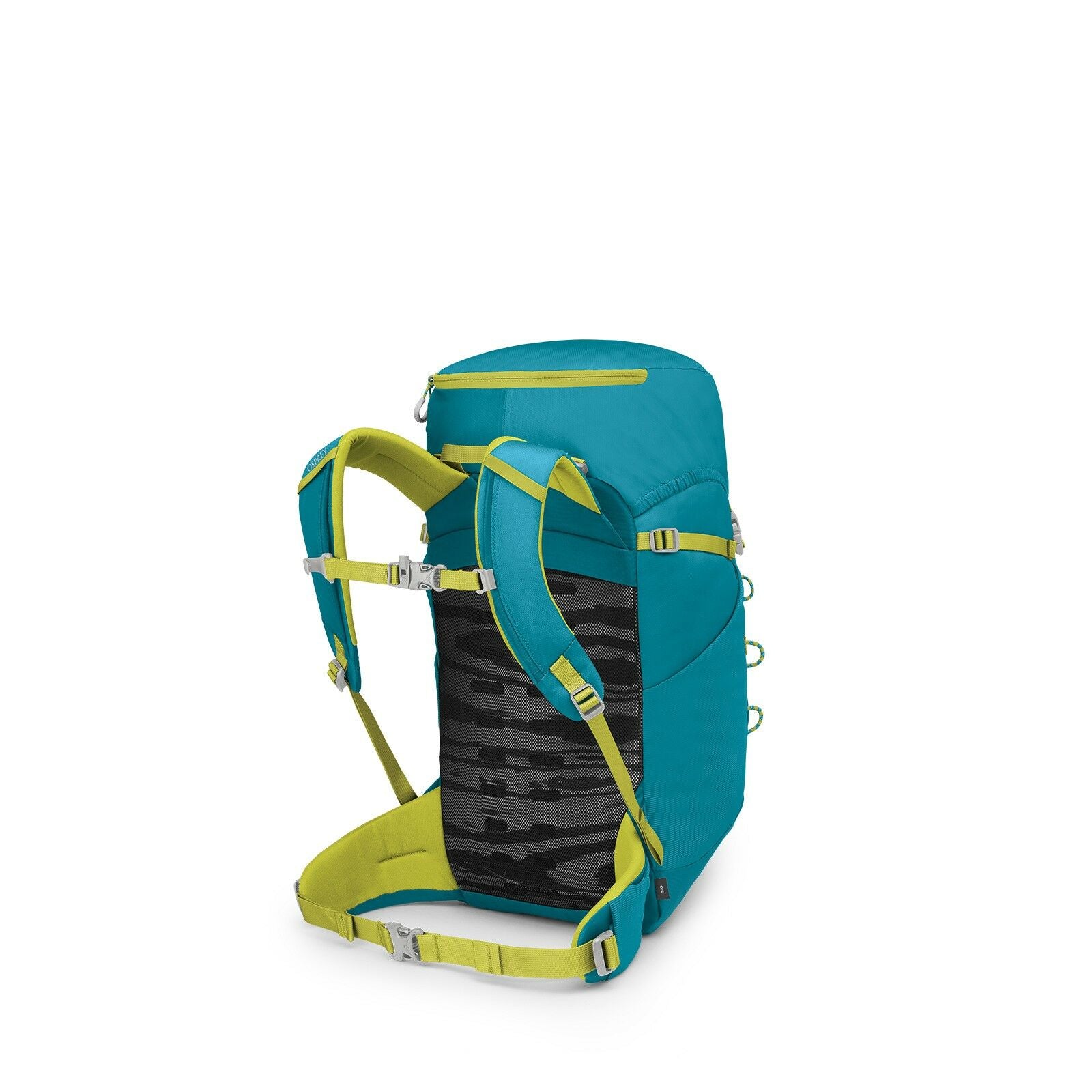 Side back image of the Jet 28 in the color Blue Spikemoss / Lemongrass