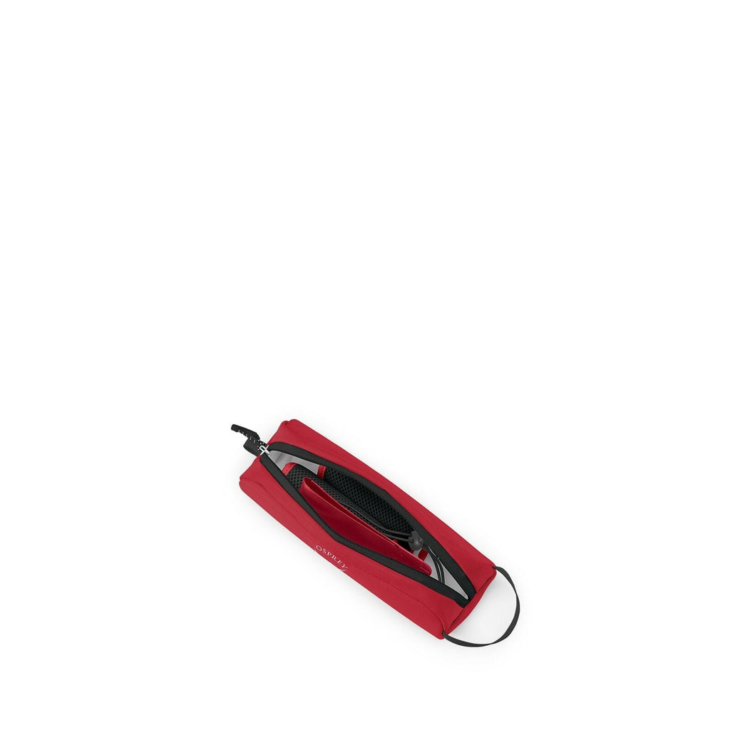 side view of the Luggage Customization Kit in color poinsettiared