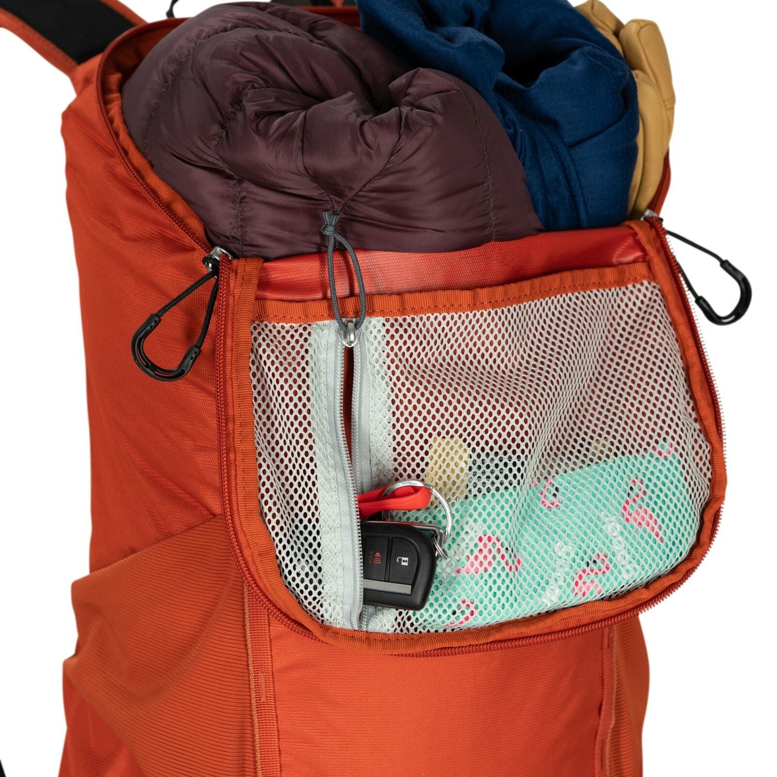 a detail of the Skarab 18 in color firestarterorange