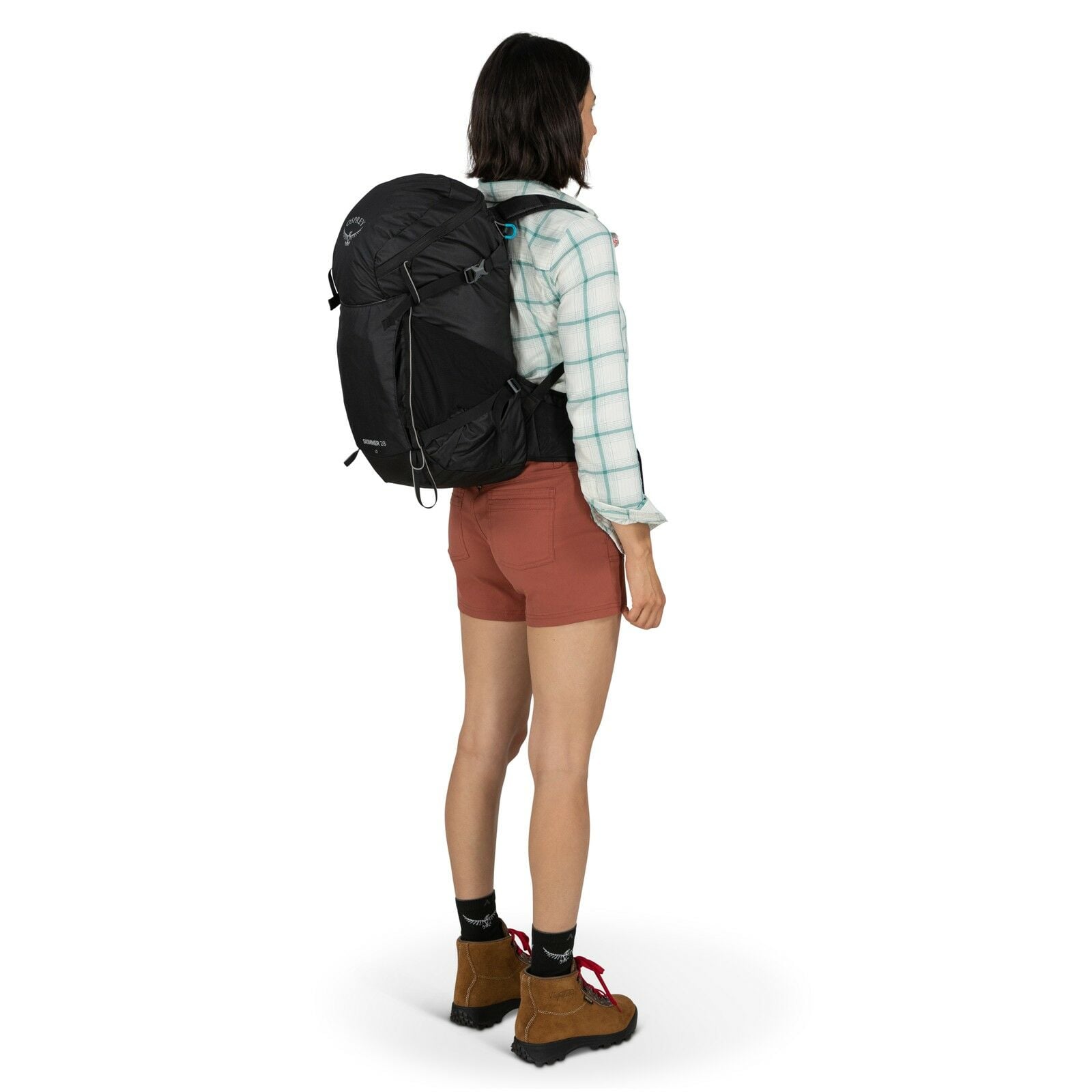 a person modeling the Skimmer 28 in color Coyote Brown