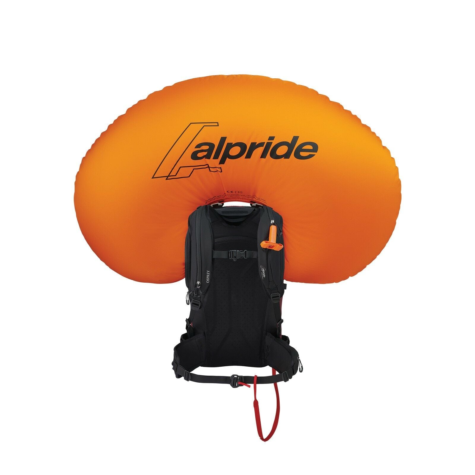a back view of the Soelden Pro 32 in color redmountain