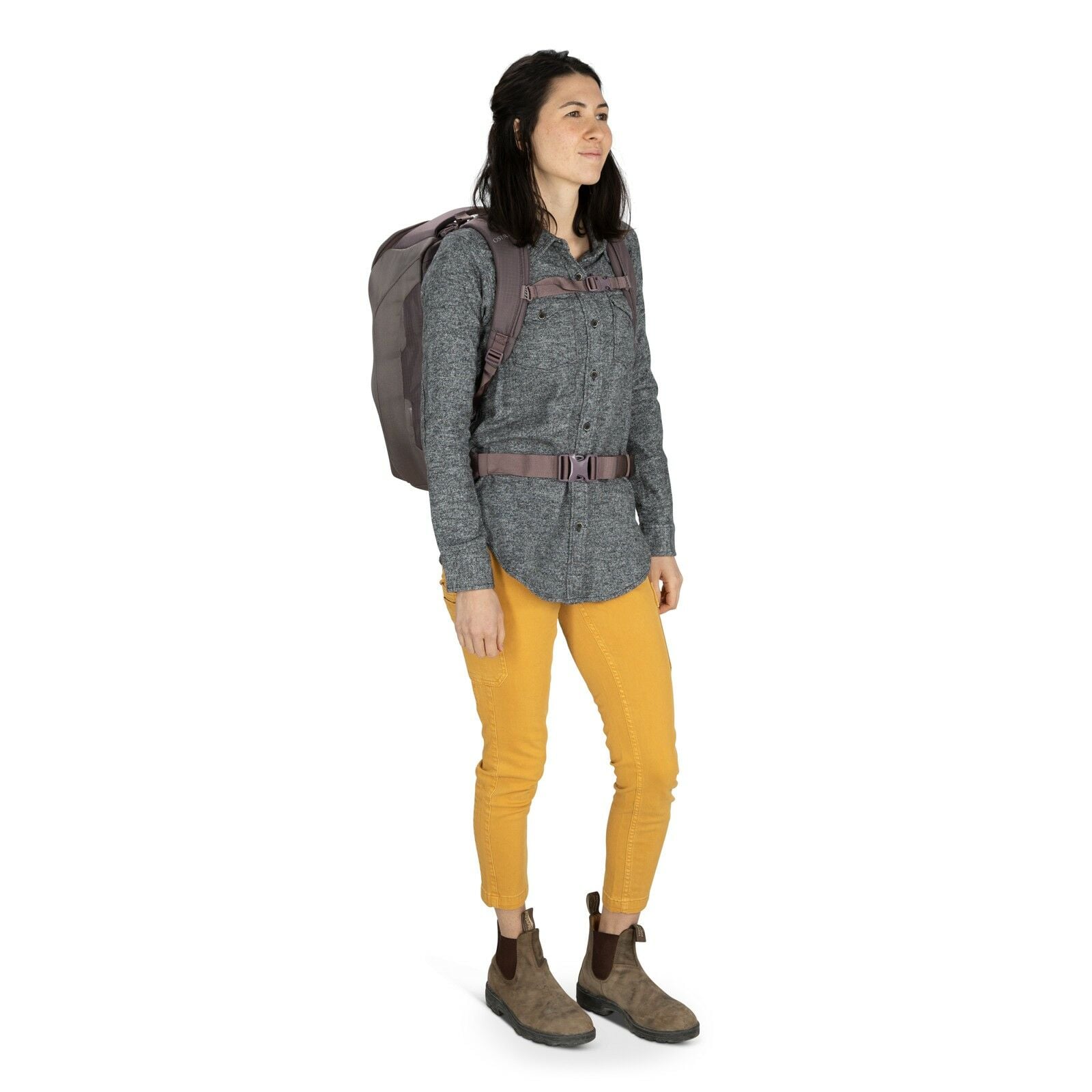 a person modeling the Sojourn Porter™ 30L in color Black