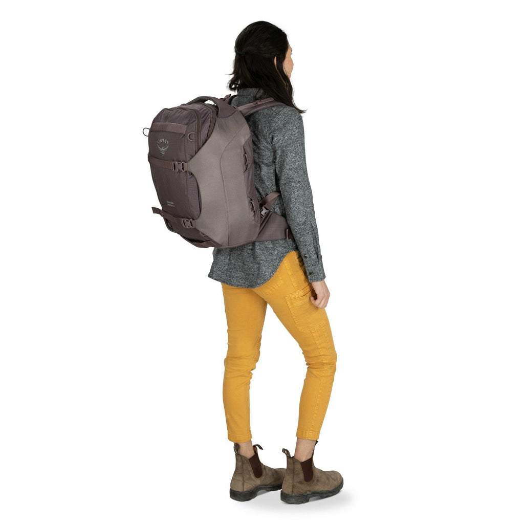 a person modeling the Sojourn Porter™ 30L in color Black