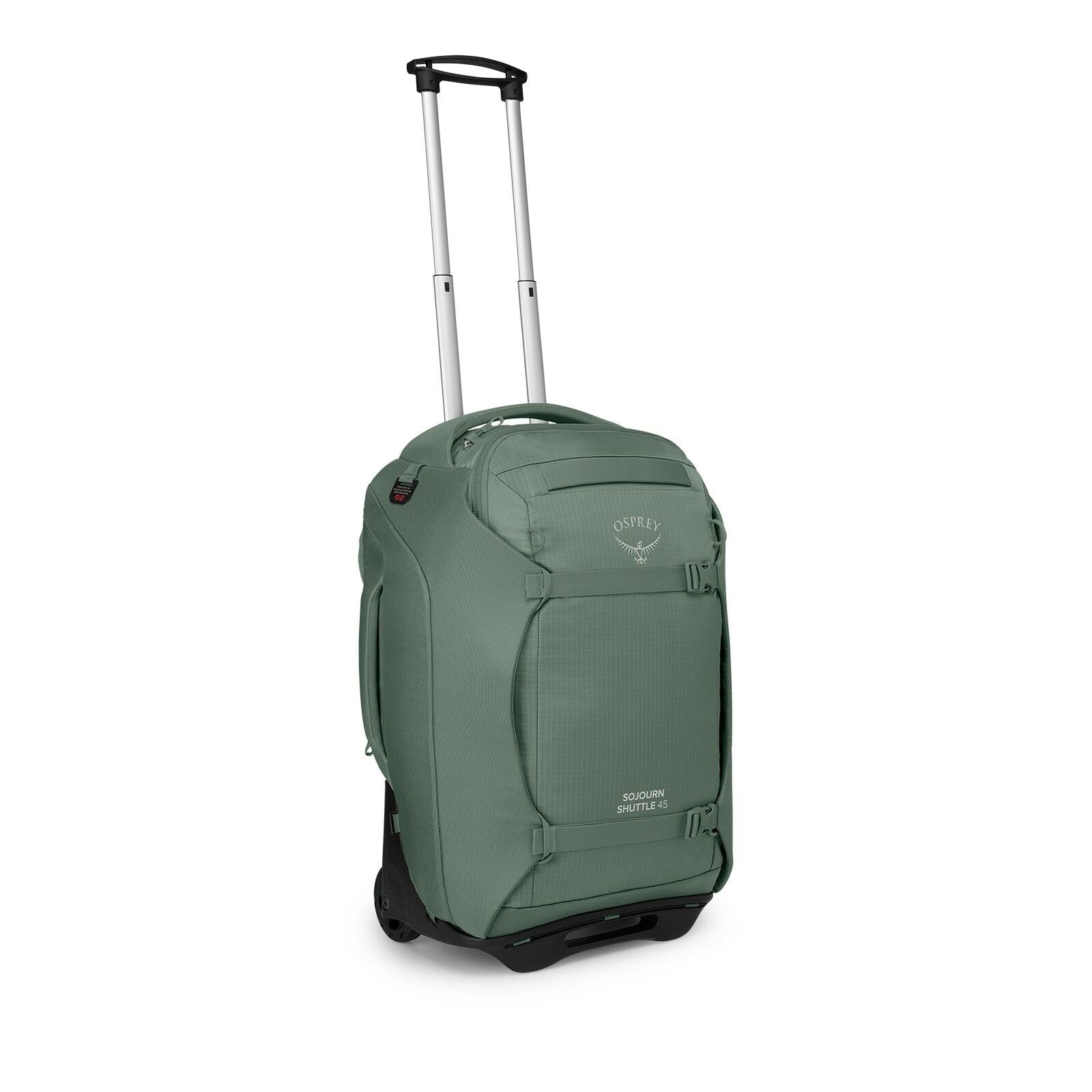 side view of the Sojourn™ Shuttle Wheeled Duffel 22"/45L in color koseretgreen