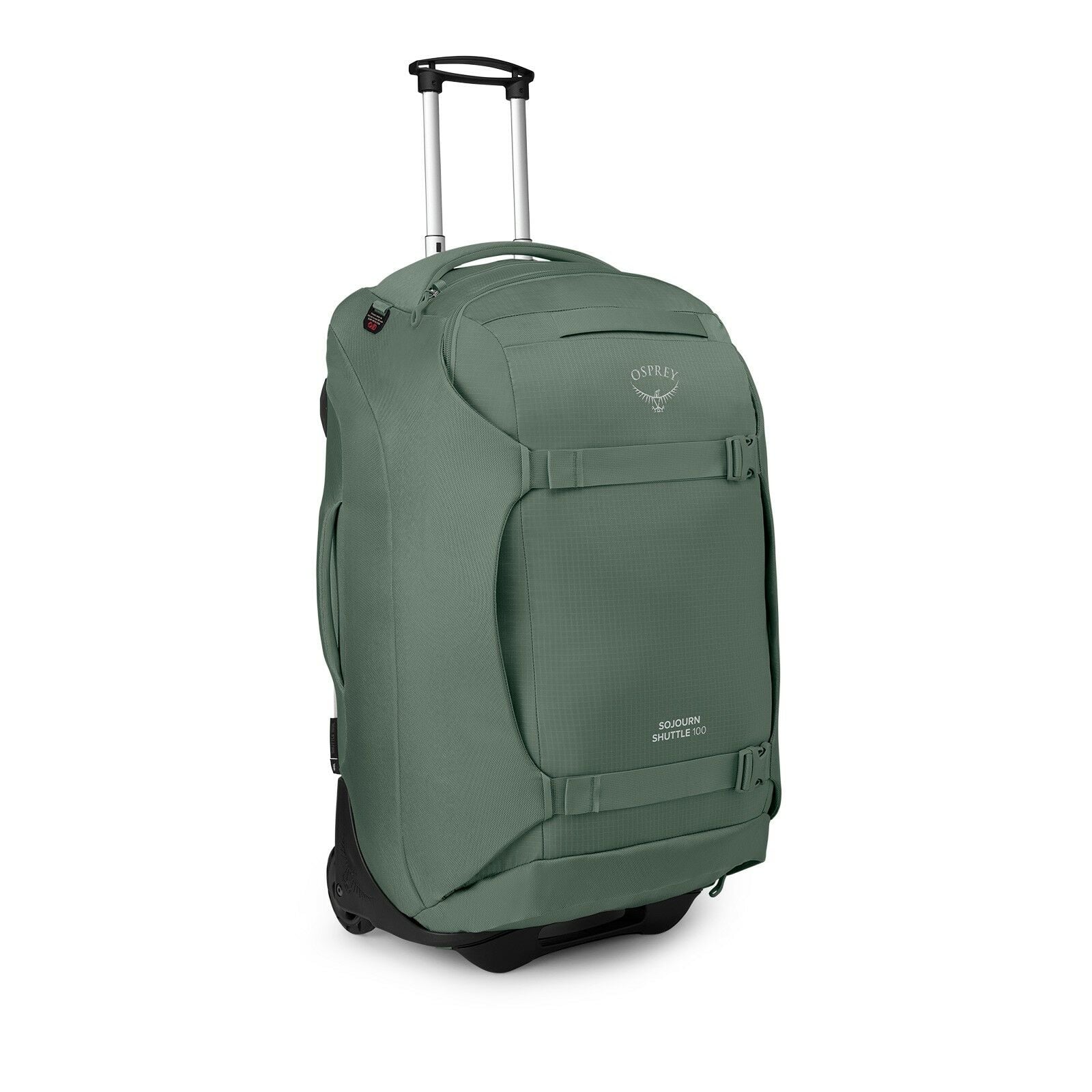 side view of the Sojourn™ Shuttle Wheeled Duffel 30"/100L  in color koseretgreen
