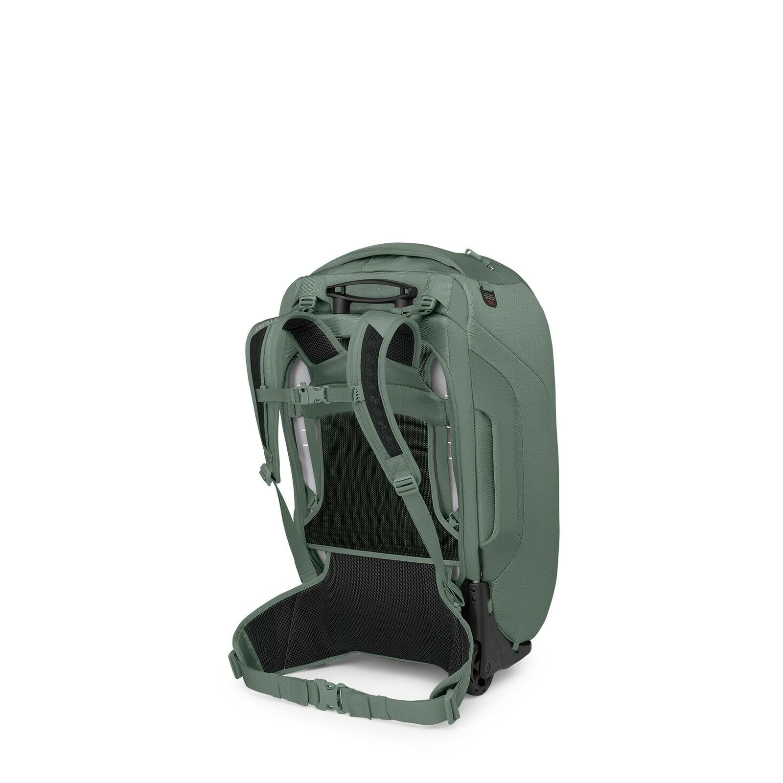 a 4/5 view of the Sojourn™ Wheeled Travel Pack 25"/60L in color Koseret Green