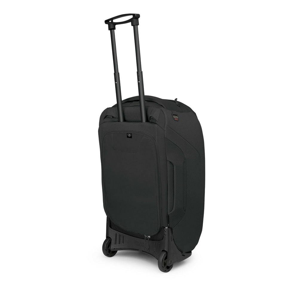 a 4/5 view of the Sojourn™ Wheeled Travel Pack 25"/60L in color Black