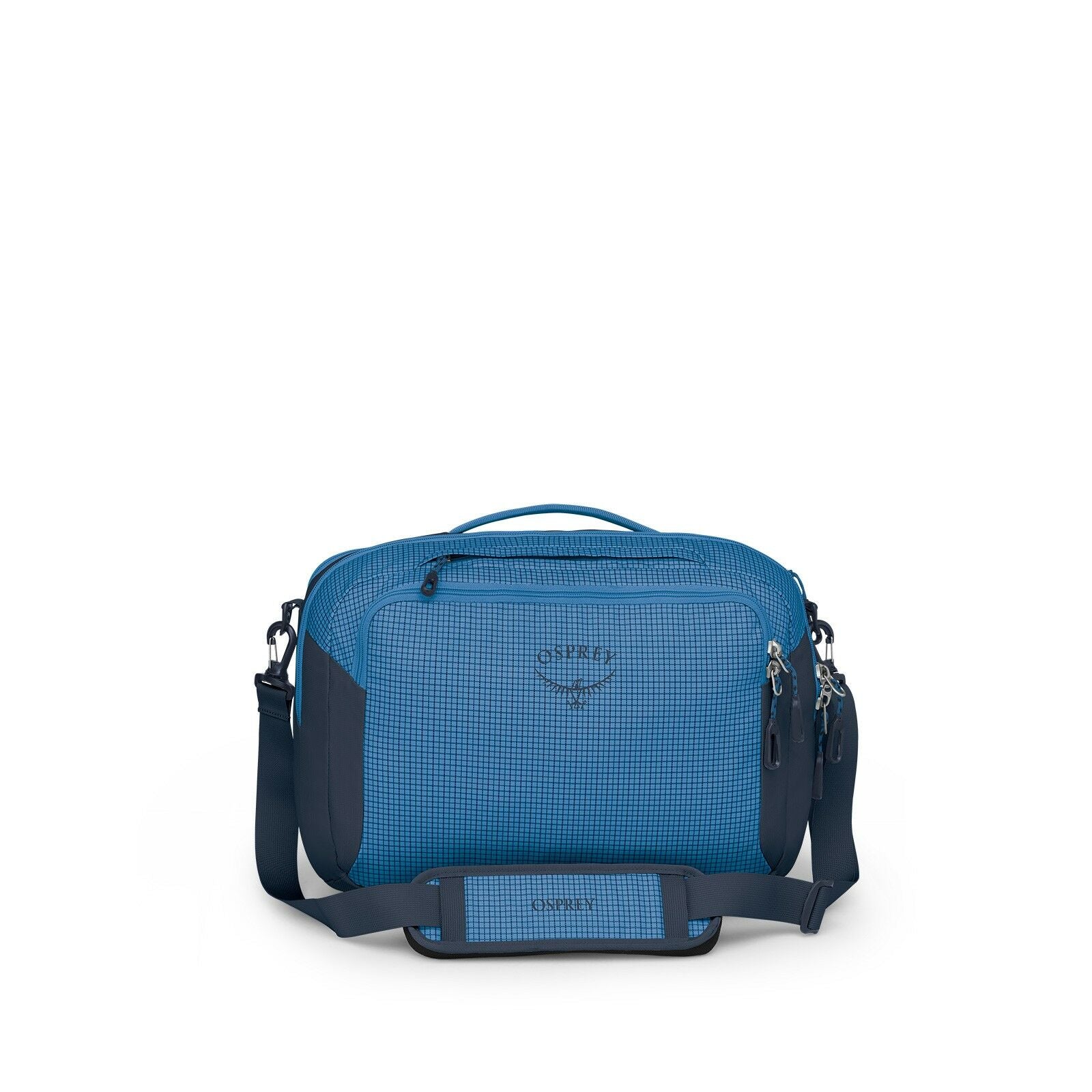 Front image of the Transporter Carry On Boarding bag in the color Blue Flame