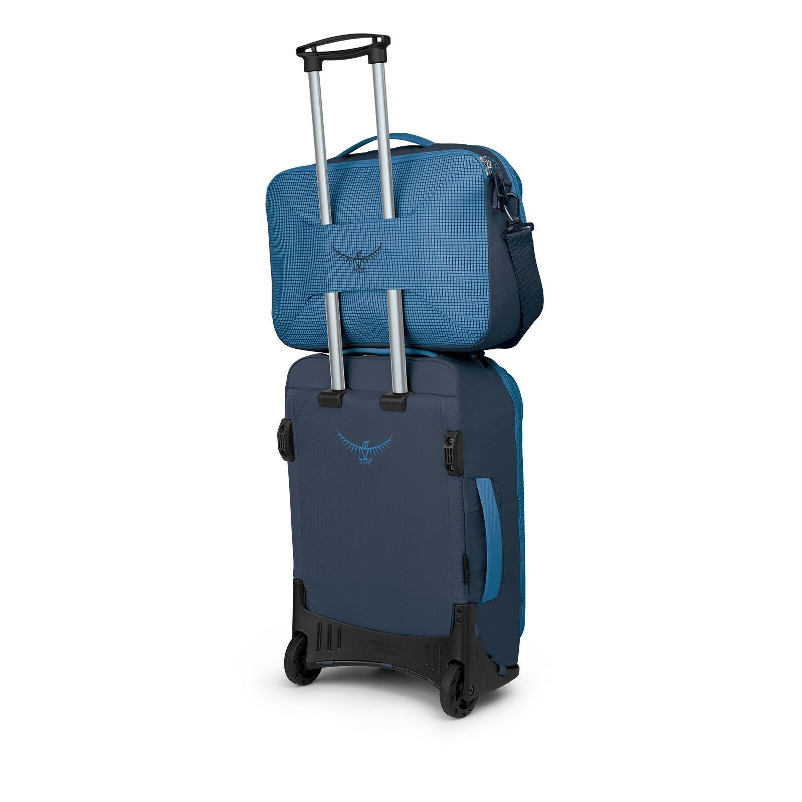 detail image of the Transporter Carry On Boarding bag in the color Blue Flame