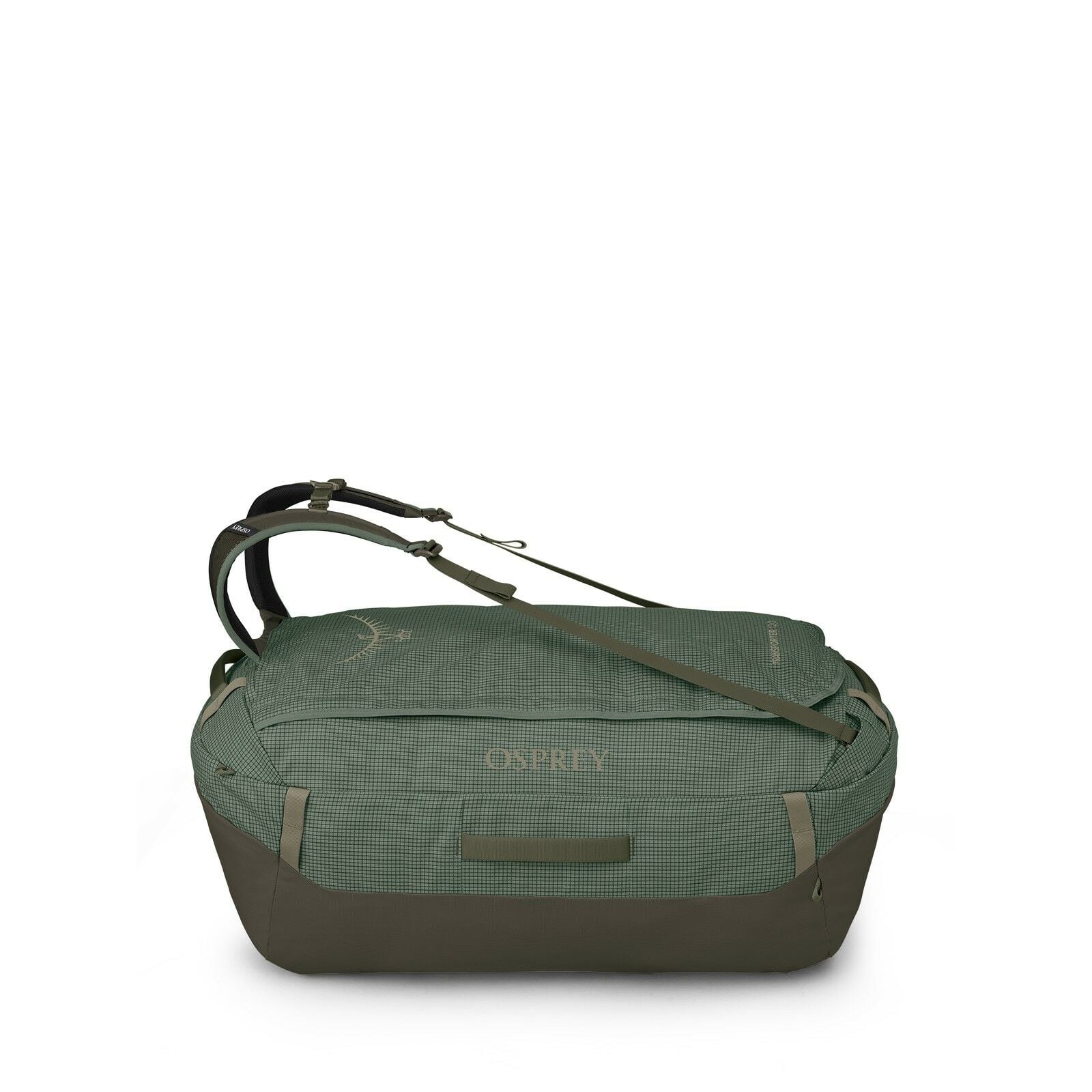 Side image of the Transporter Duffel 120 in the color Pine Leaf