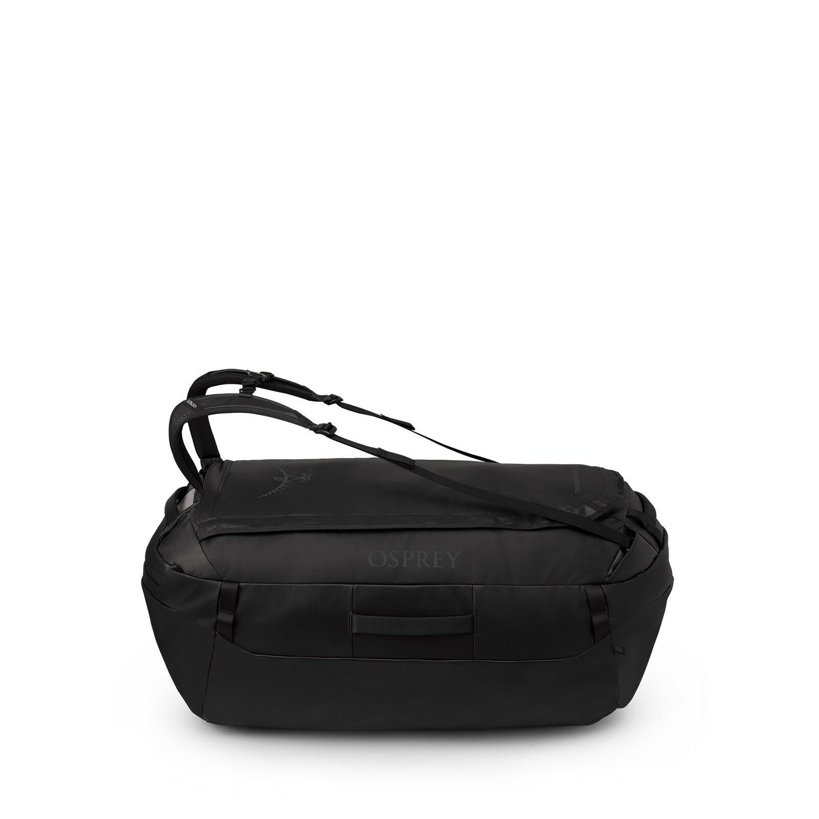 Side image of the Transporter Duffel 120 in the color Raven Black