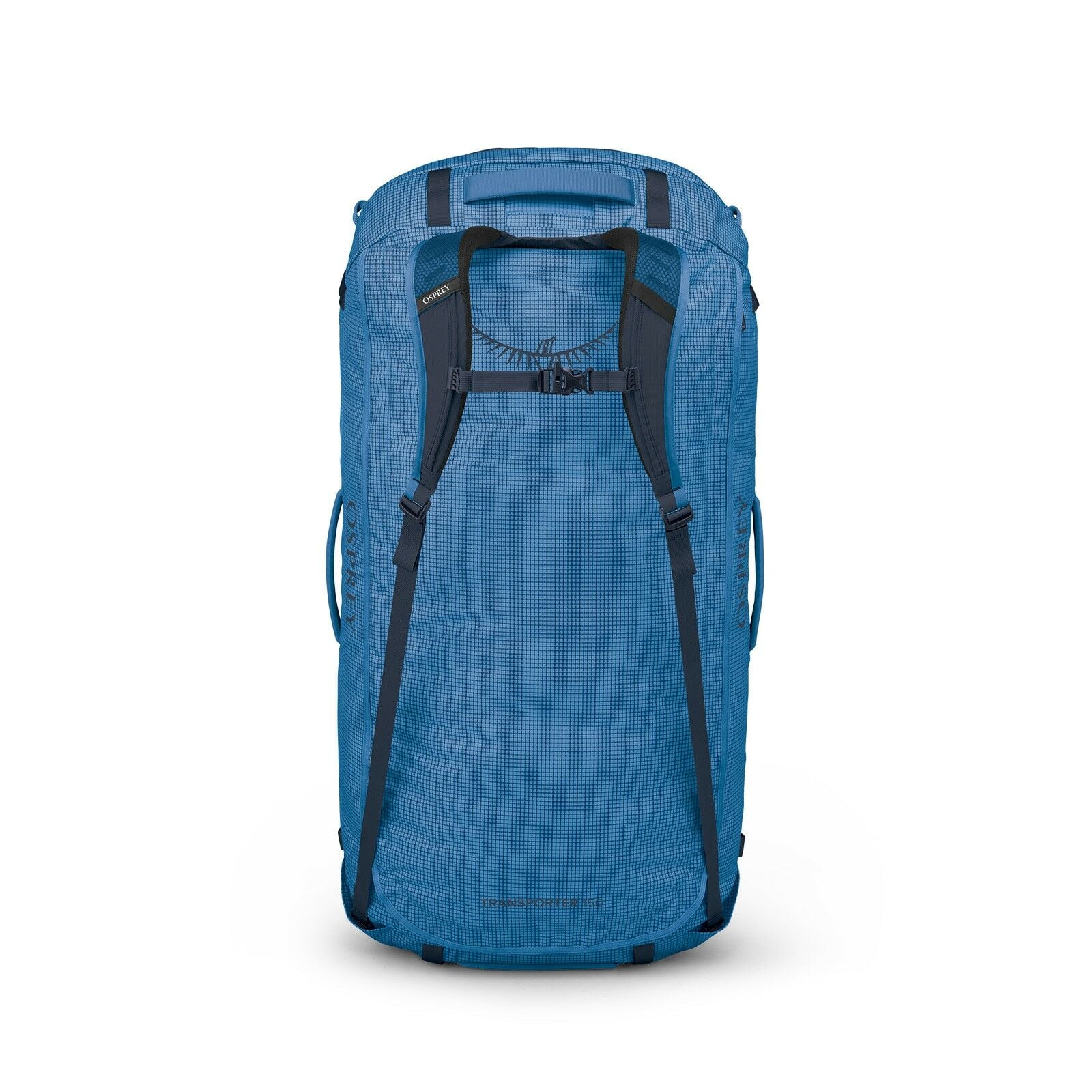 back image of the Transporter Duffel 150 in the color Blue Flame