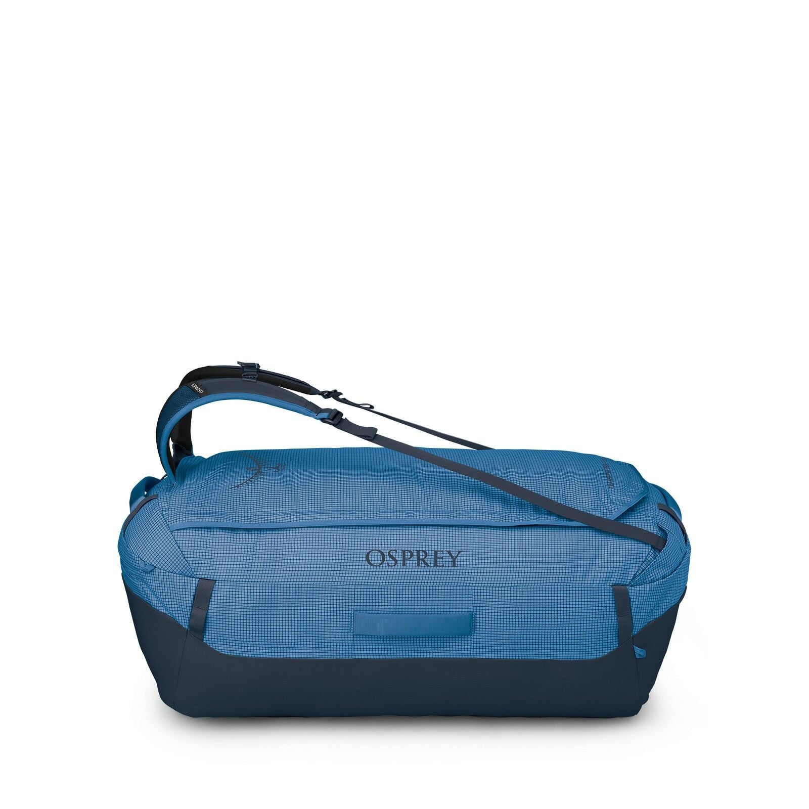 Side image of the Transporter Duffel 150 in the color Blue Flame