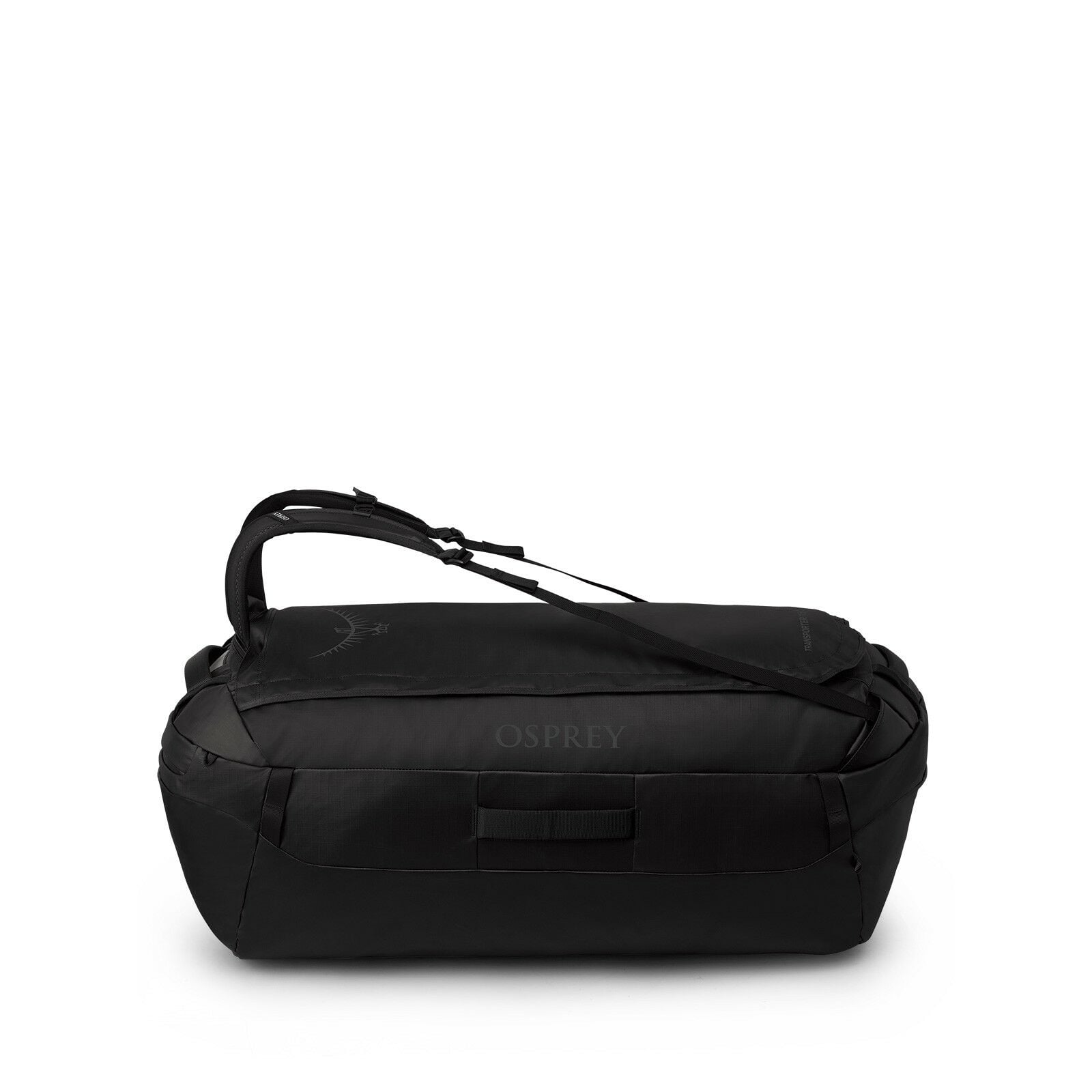 side image of the Transporter Duffel 150 in the color Raven Black