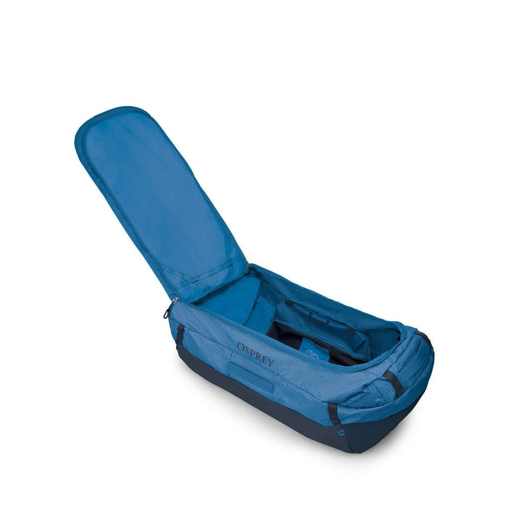 Internal image of the Transporter Duffel 150 in the color Blue Flame