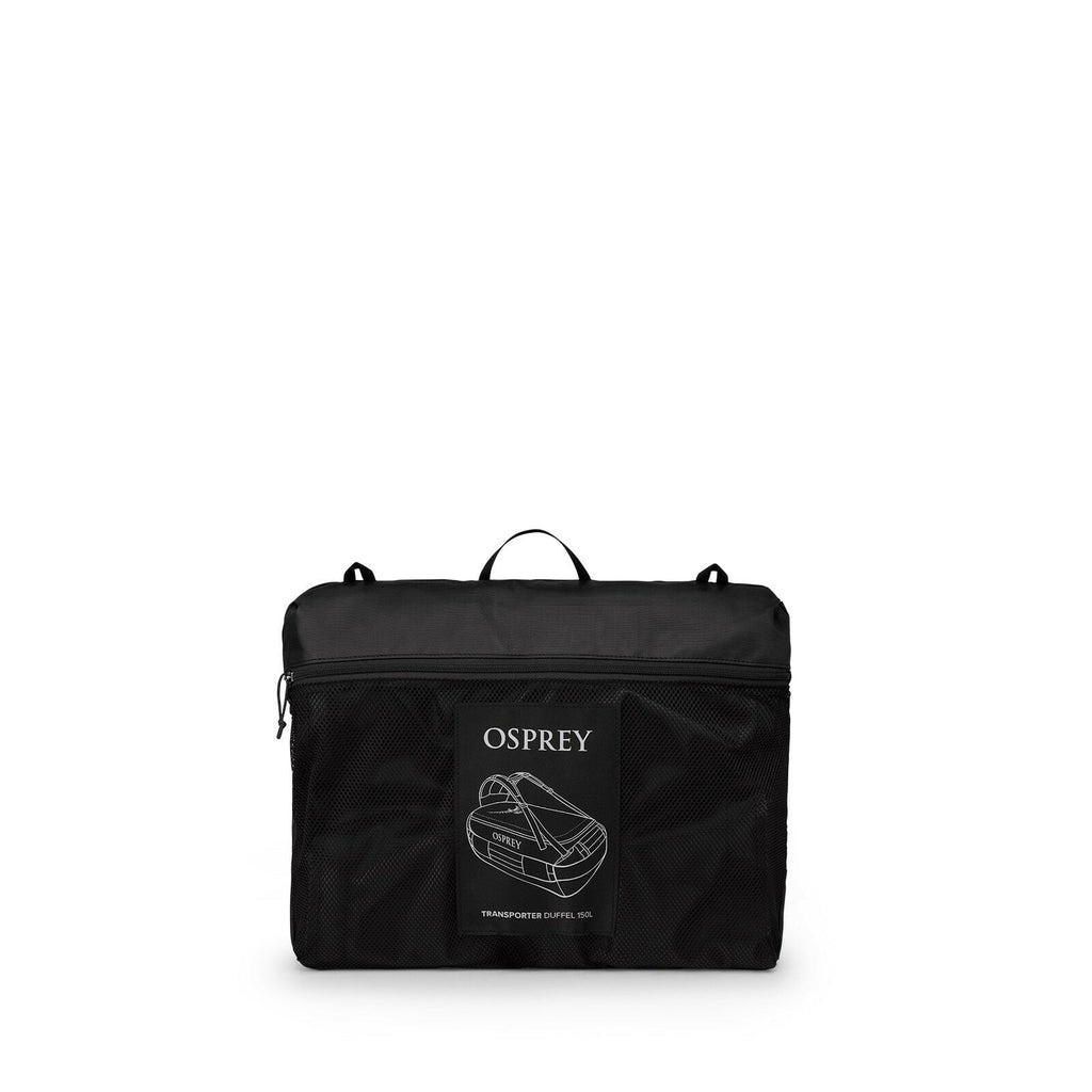 side image of the Transporter Duffel 150 in the color Raven Black