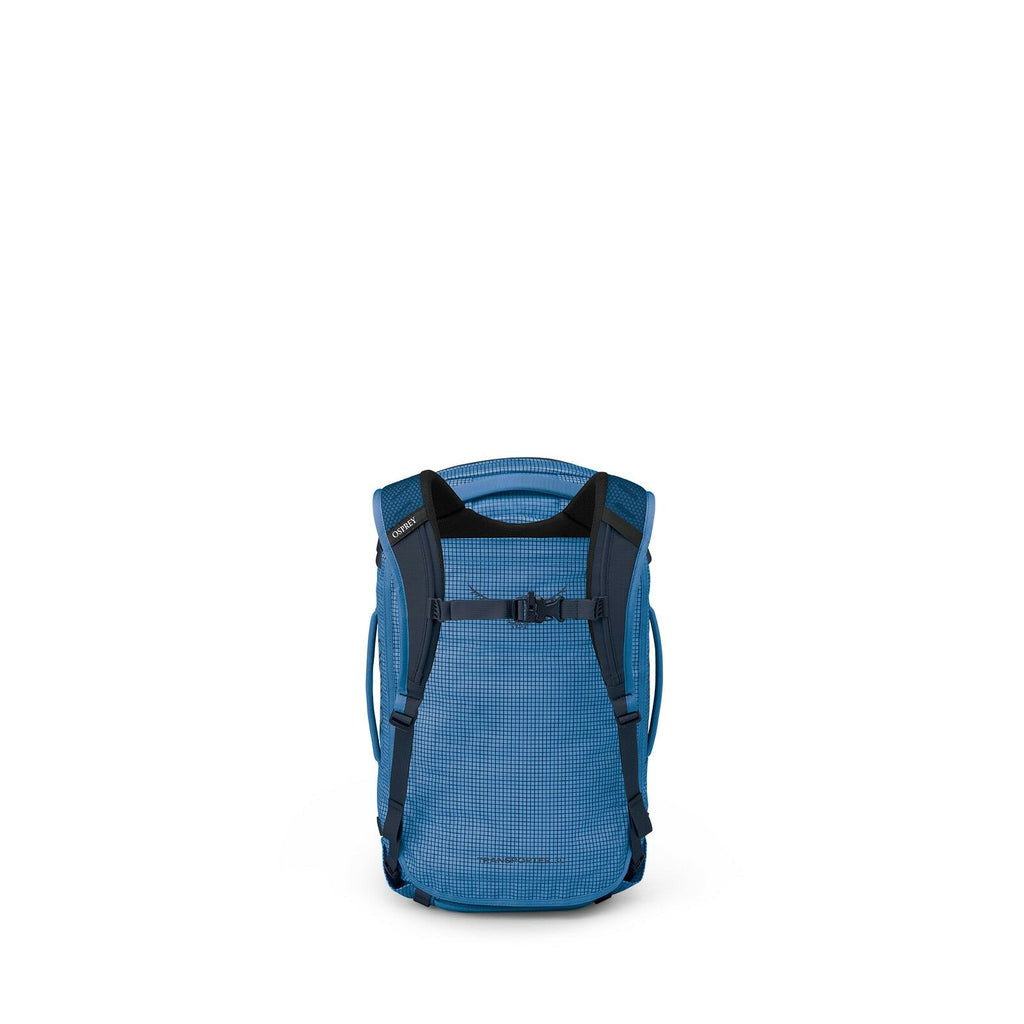 back image of the Transporter Duffel 30 in the color Blue Flame