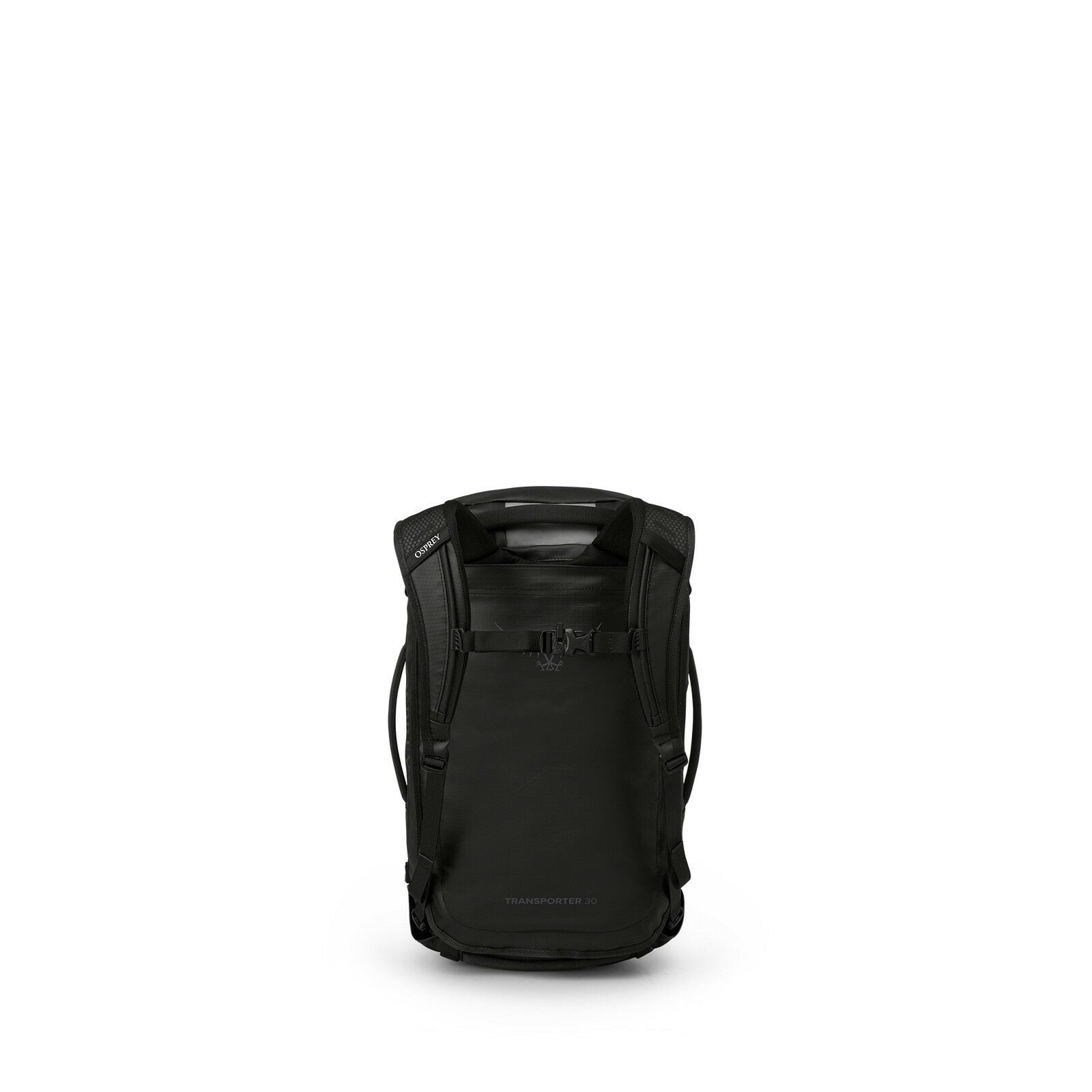 back image of the Transporter Duffel 30 in the color Raven Black