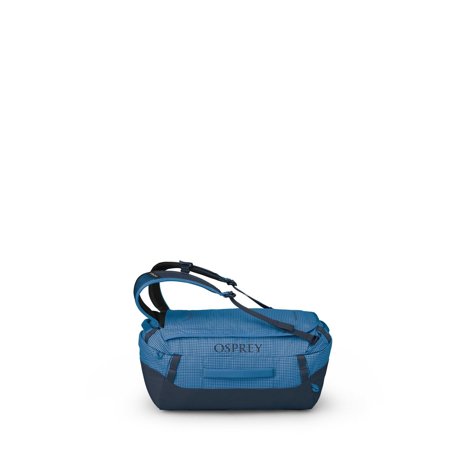 Side image of the Transporter Duffel 30 in the color Blue Flame