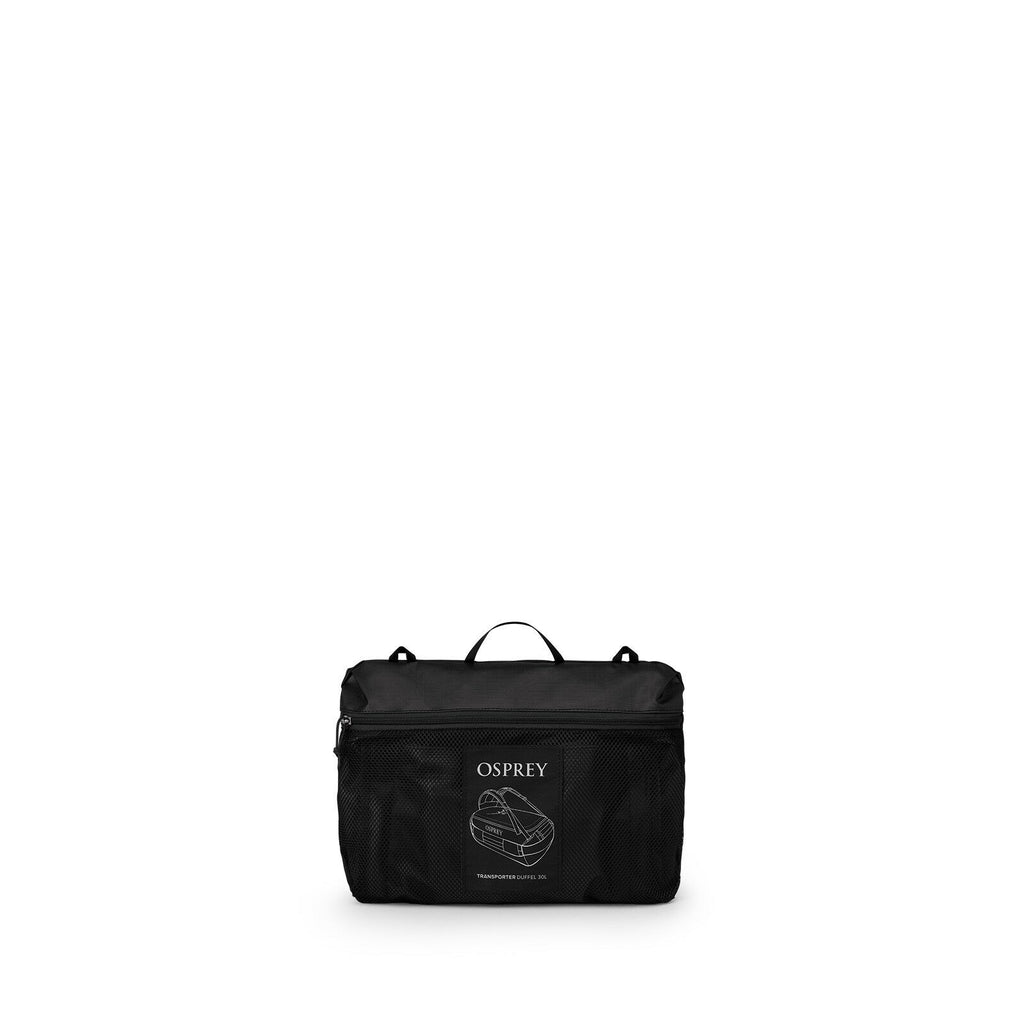 side image of the Transporter Duffel 30 in the color Raven Black