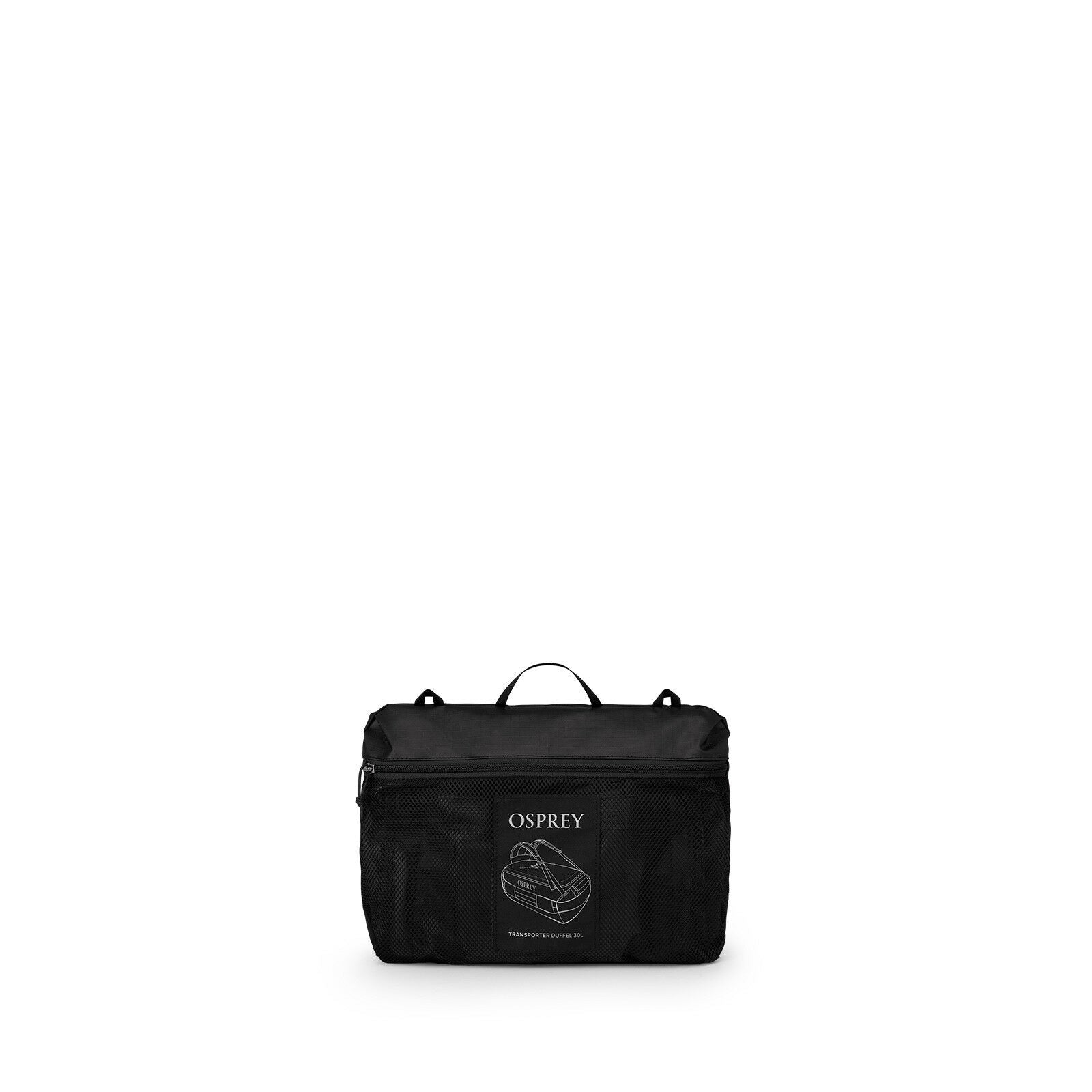side image of the Transporter Duffel 30 in the color Raven Black