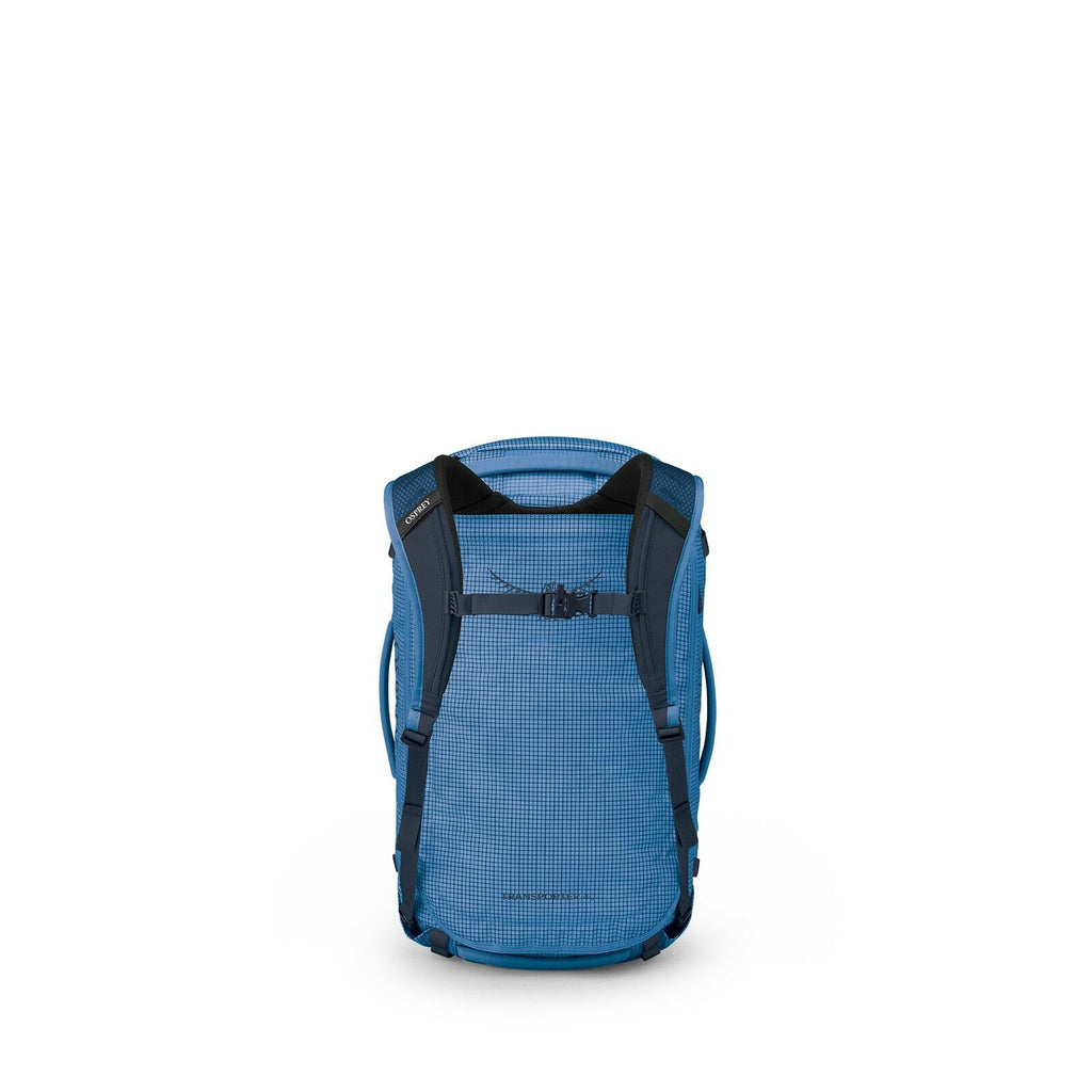 back image of the Transporter Duffel 40 in the color Blue Flame