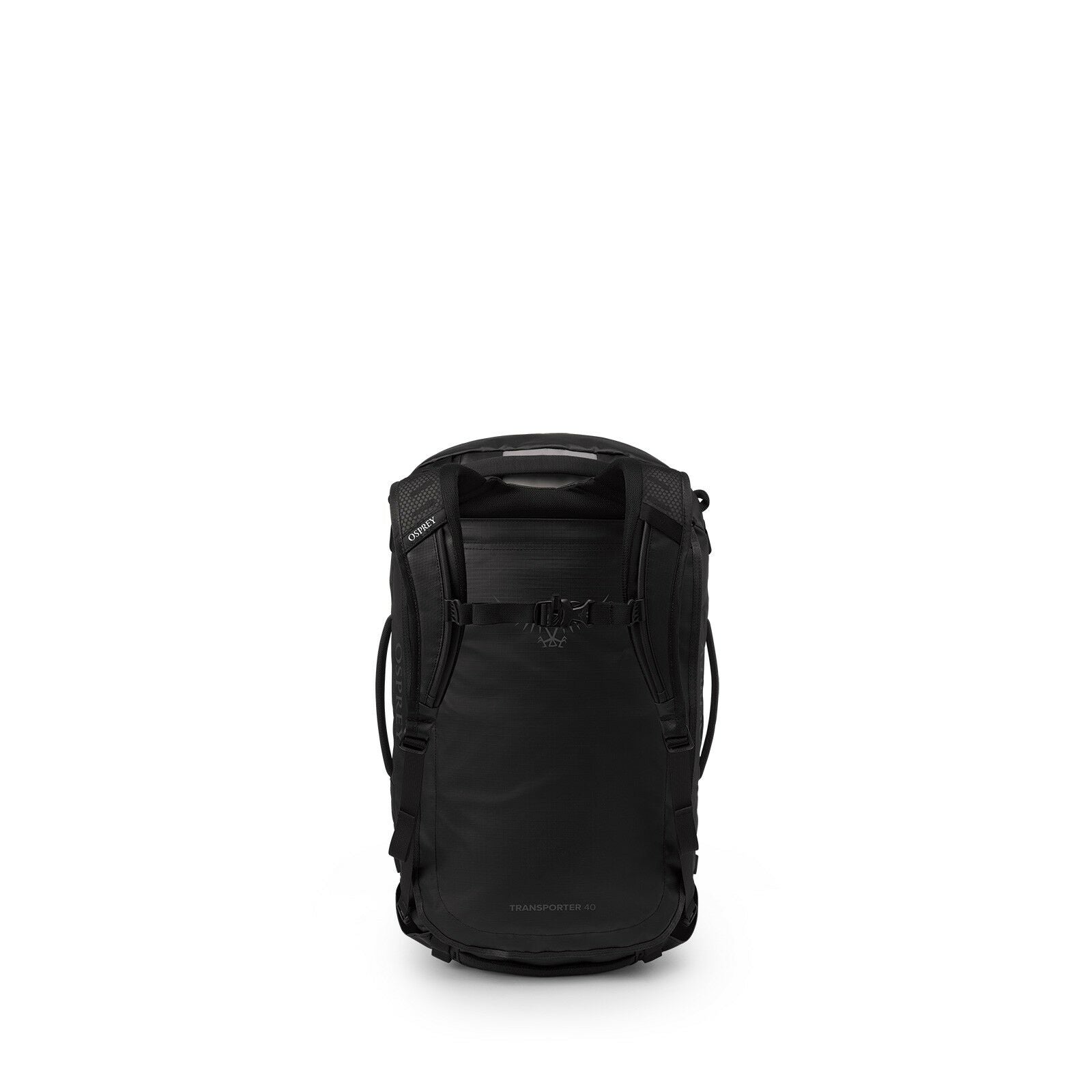 back image of the Transporter 40 in the color Raven Black