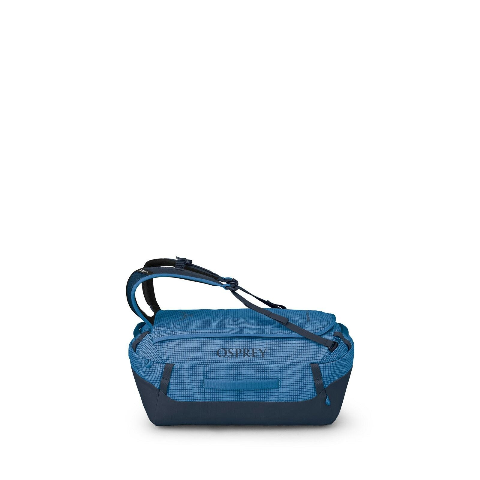 Side image of the Transporter Duffel 40 in the color Blue Flame