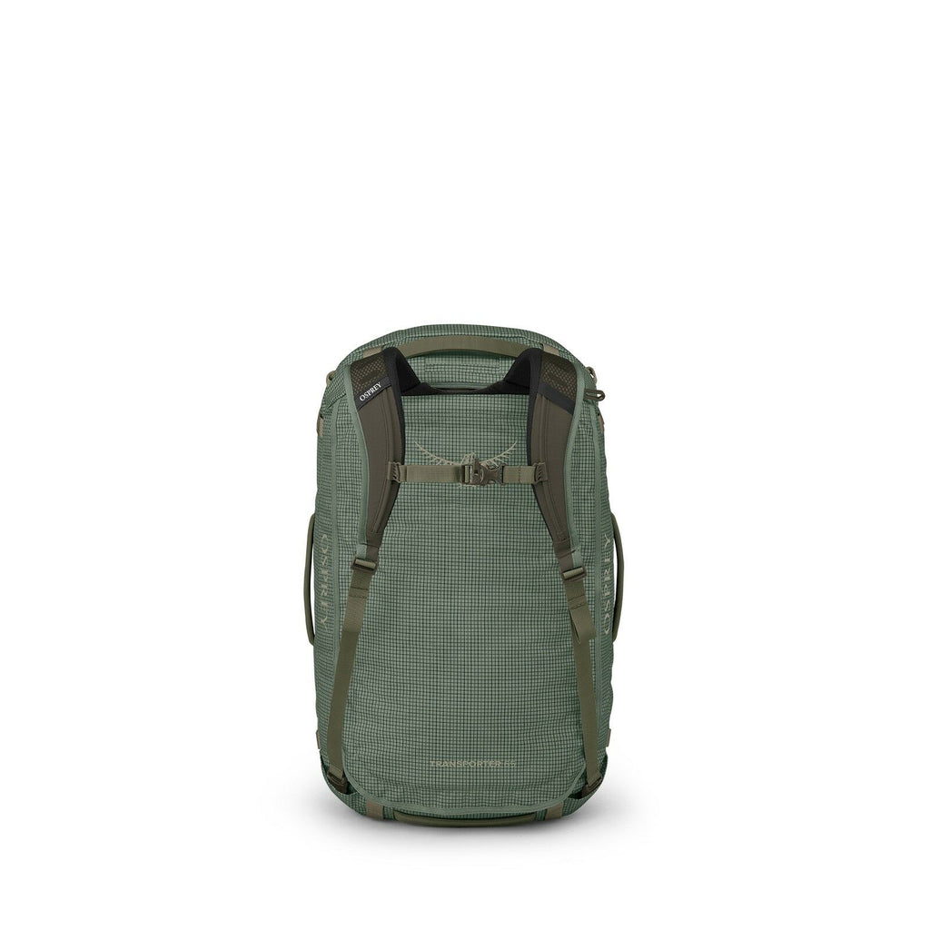 Side image of the Transporter Duffel 65 in the color Pine Leaf