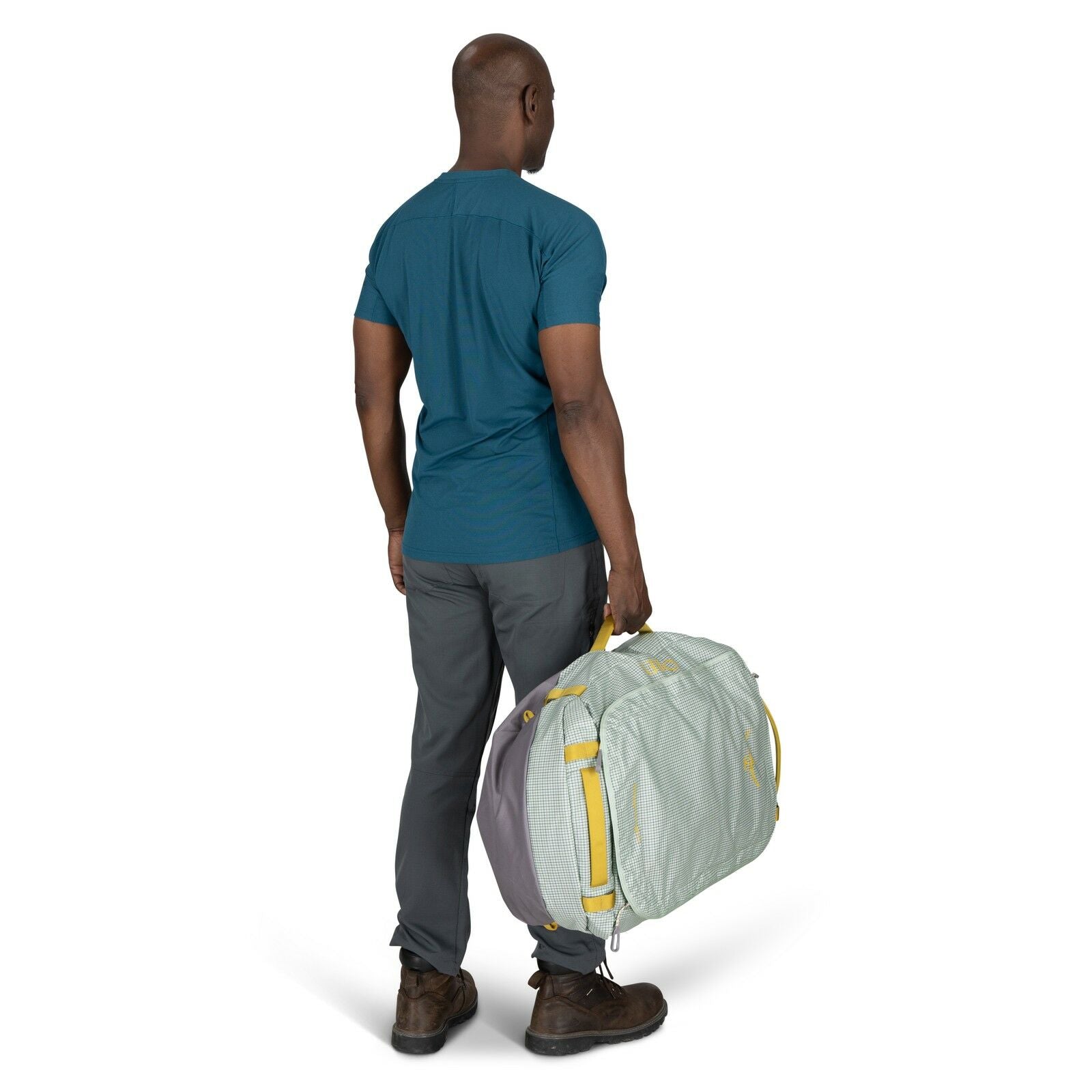 Image of modal holding the Transporter Duffel 65 in the color Frosty Mint