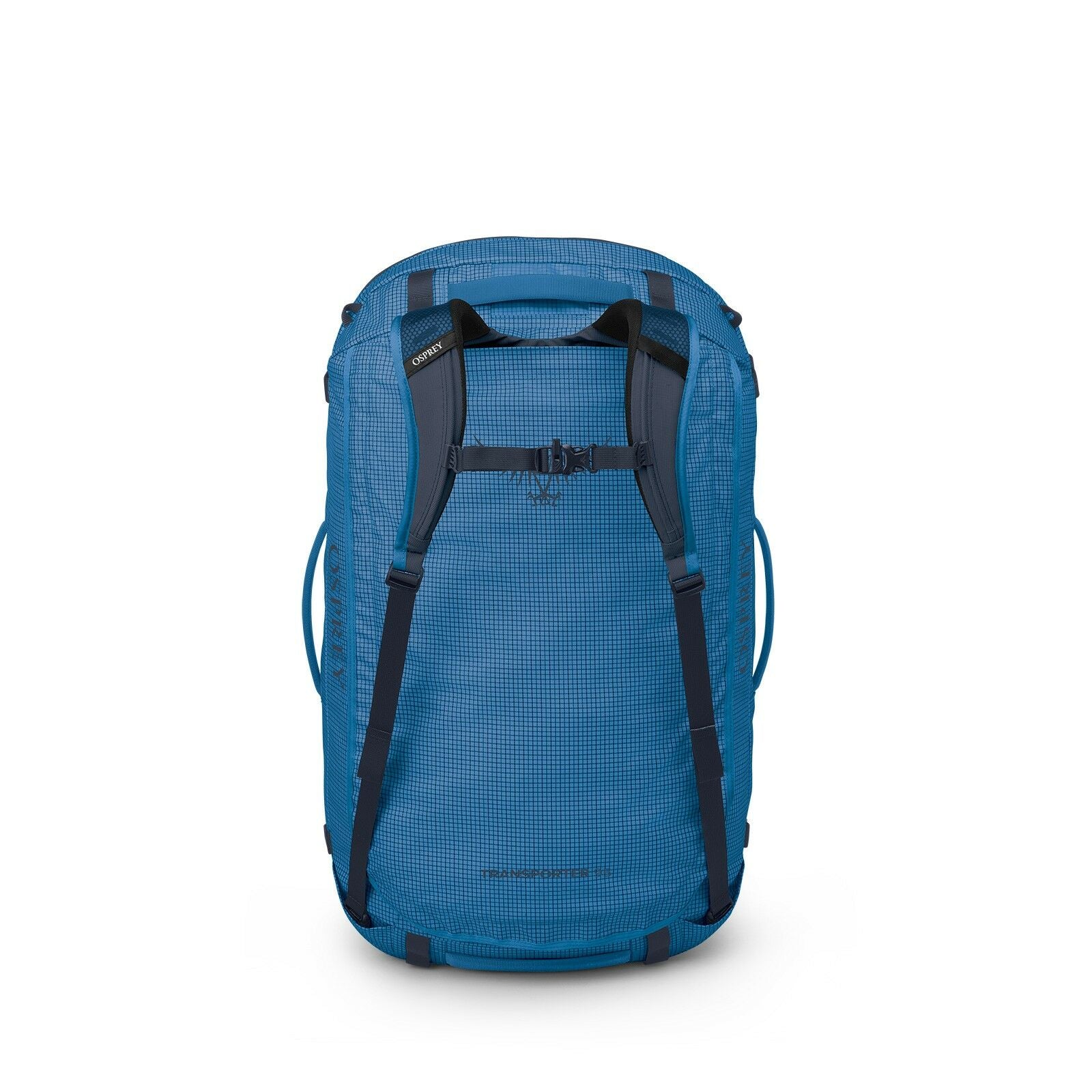 back image of the Transporter Duffel 95 in the color Blue Flame