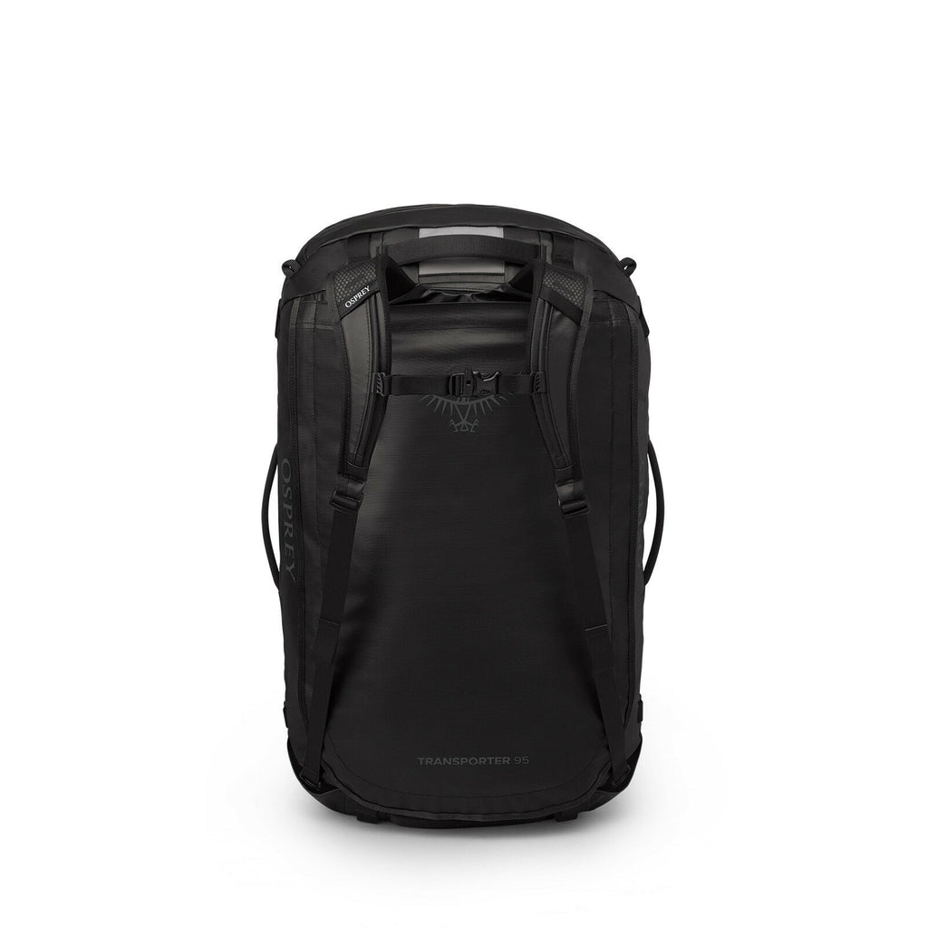 Back image of the Transporter Duffel 95 in the color Raven Black