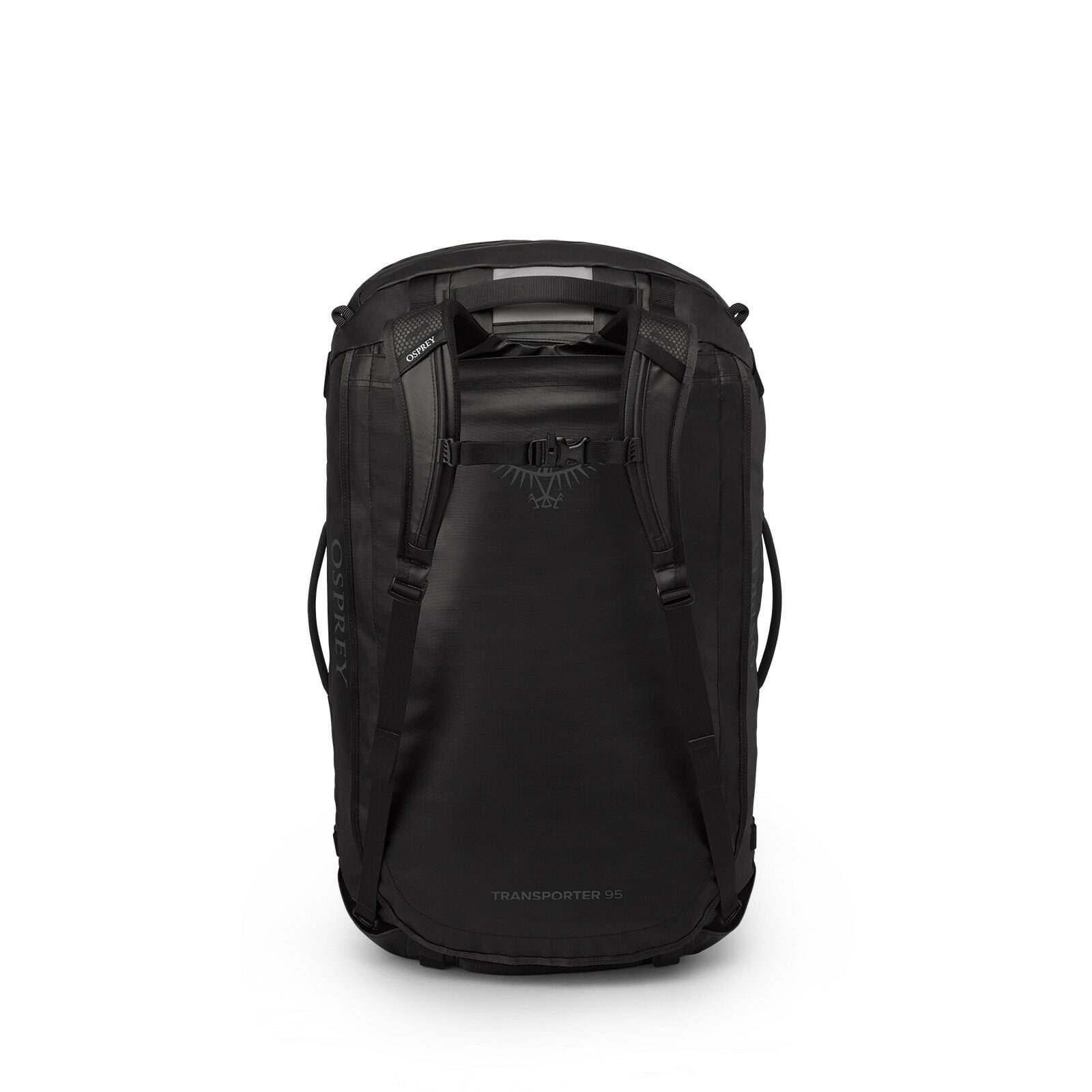Back image of the Transporter Duffel 95 in the color Raven Black