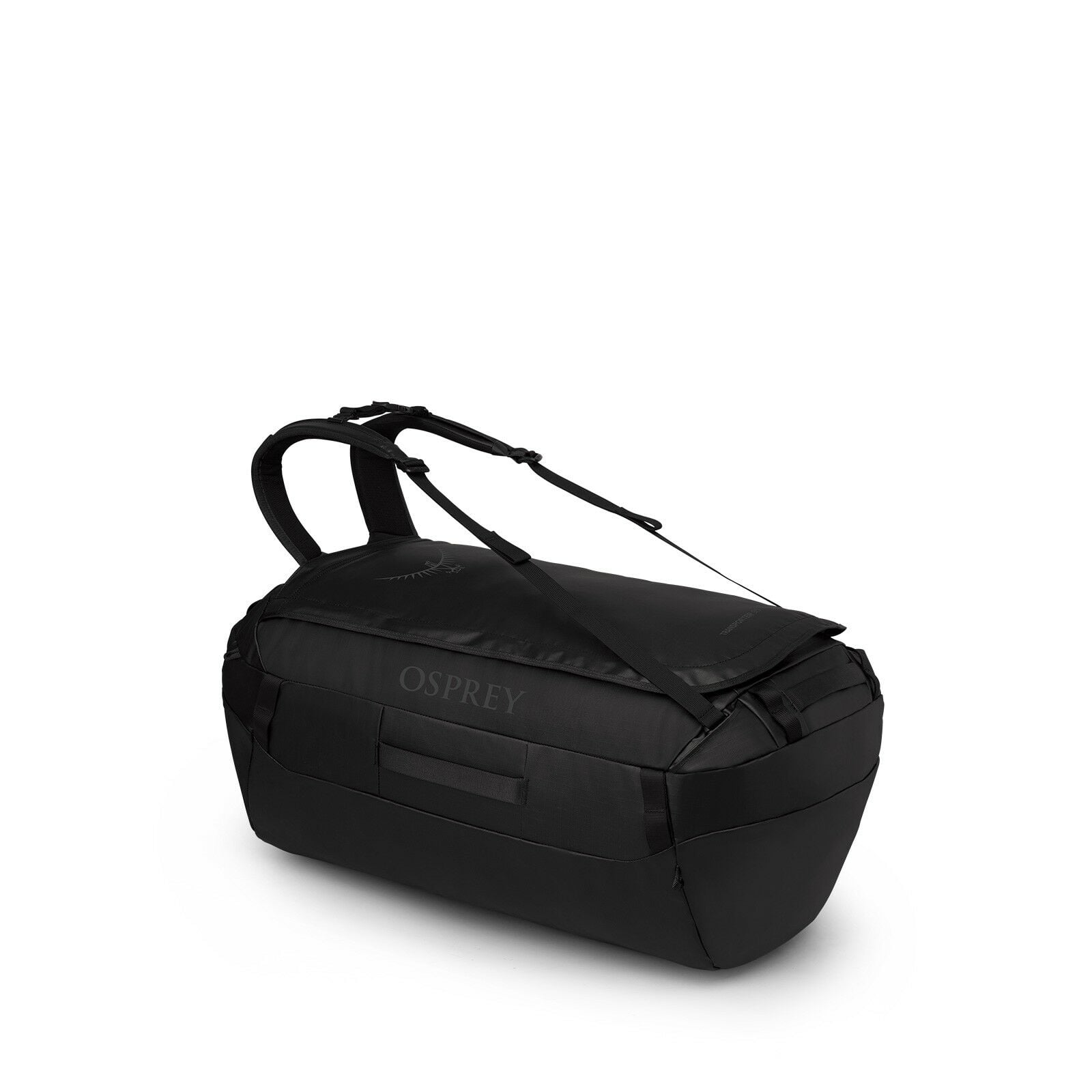 Side image of the Transporter Duffel 95 in the color Raven Black