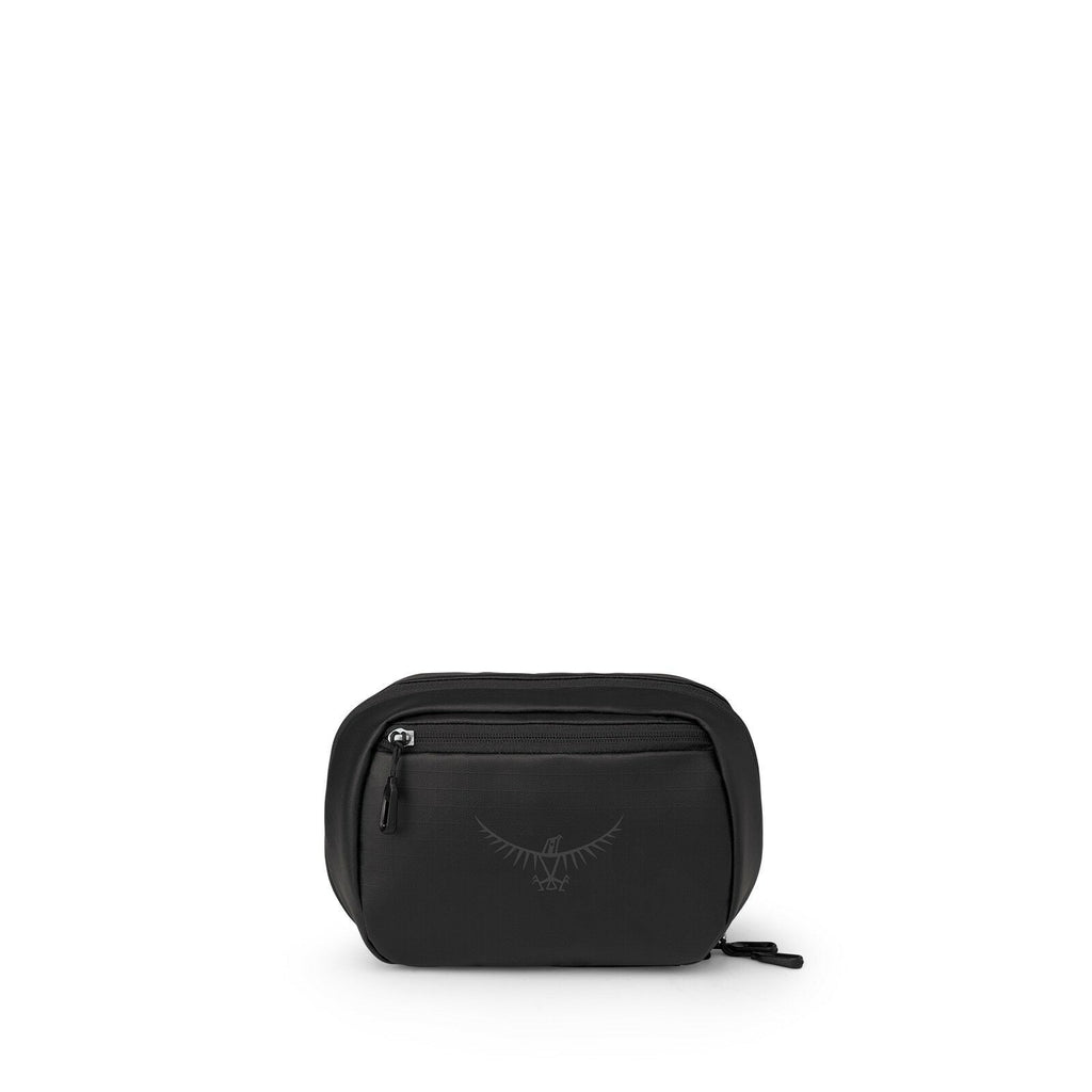 Front image of the Transporter Large Toiletry Kit in the color Raven Black