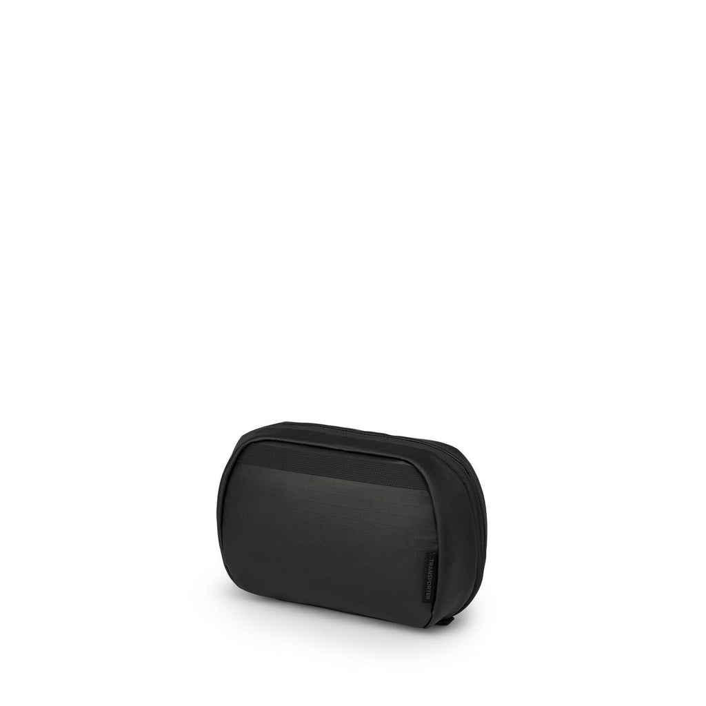 Side back image of the Transporter Large Toiletry Kit in the color Raven Black