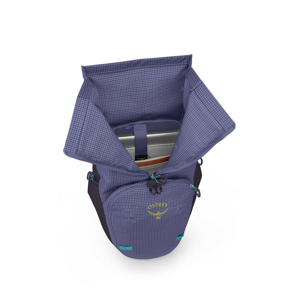 Internal image of the Transporter Roll Top in the color Euphoria Purple