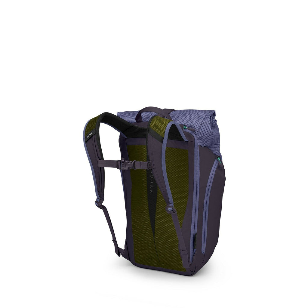 Side back image of the Transporter Roll Top in the color Euphoria Purple