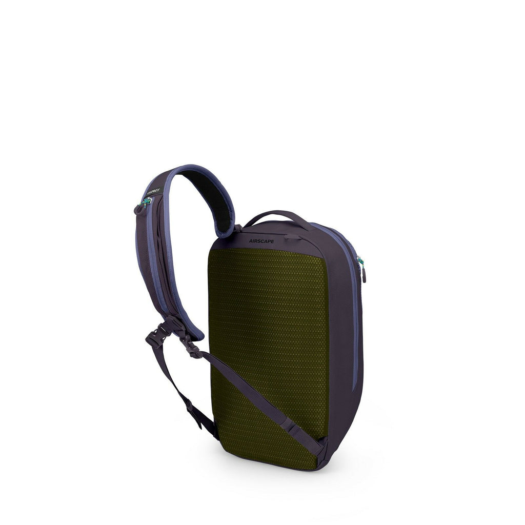 Side back image of the Transporter Sling in the color Euphoria Purple