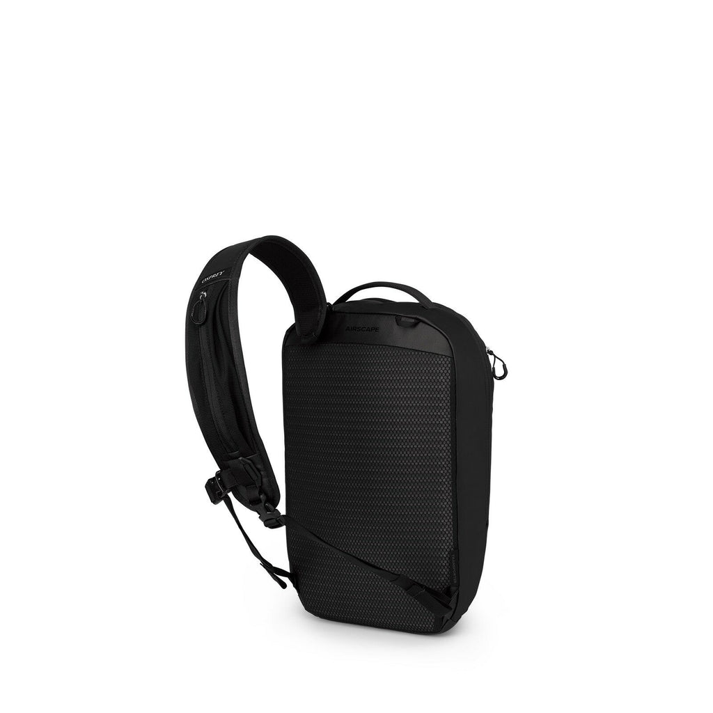 Side back image of the Transporter Sling in the color Raven Black