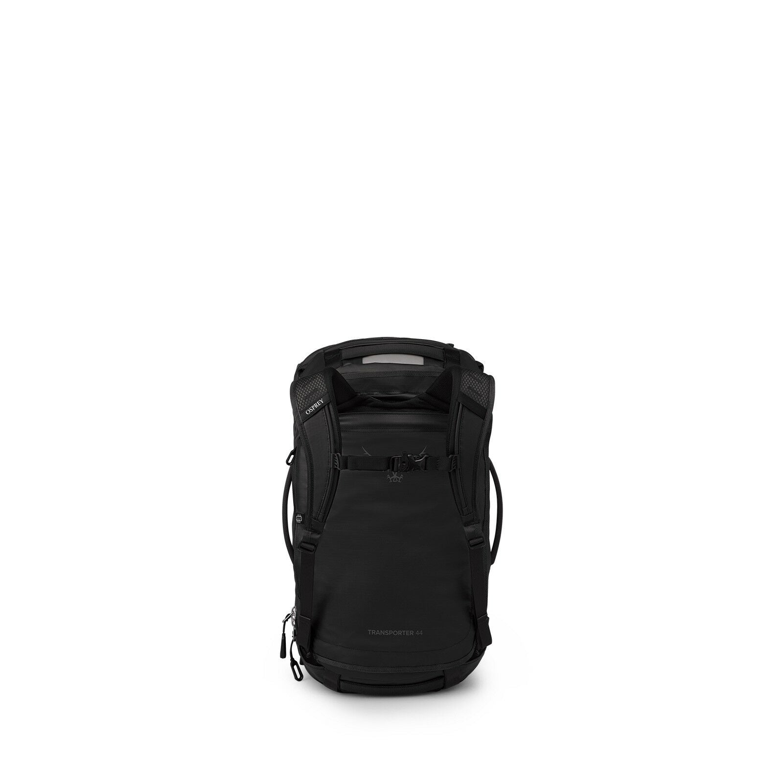 back image of the Transporter Squffel 44 in the color Raven Black