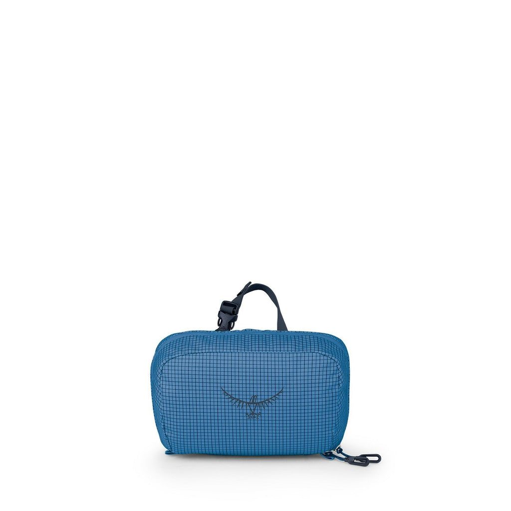 Front image of the Transporter Toiletry Kit in the color Blue Flame