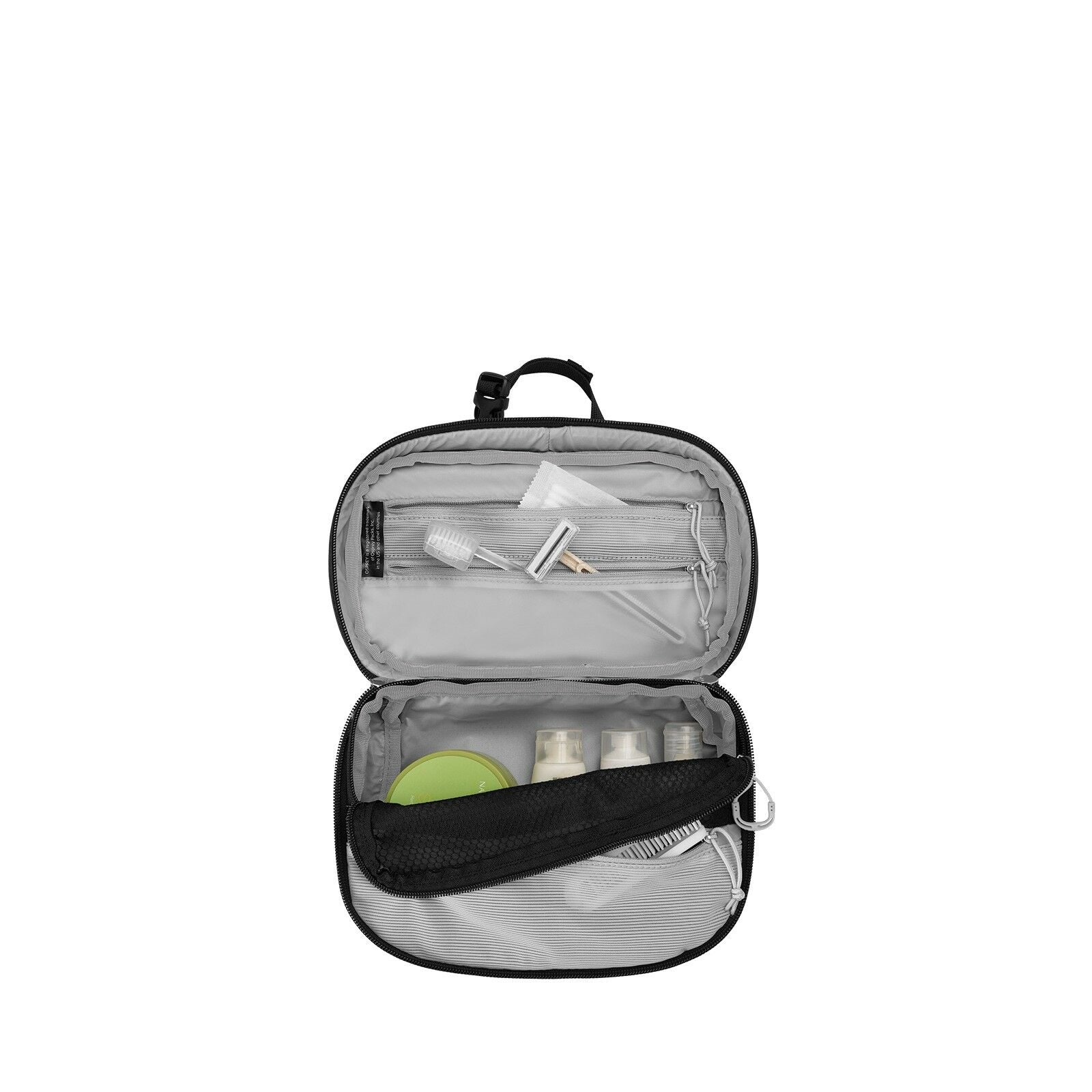 Internal image of the Transporter Toiletry Kit in the color Blue Flame