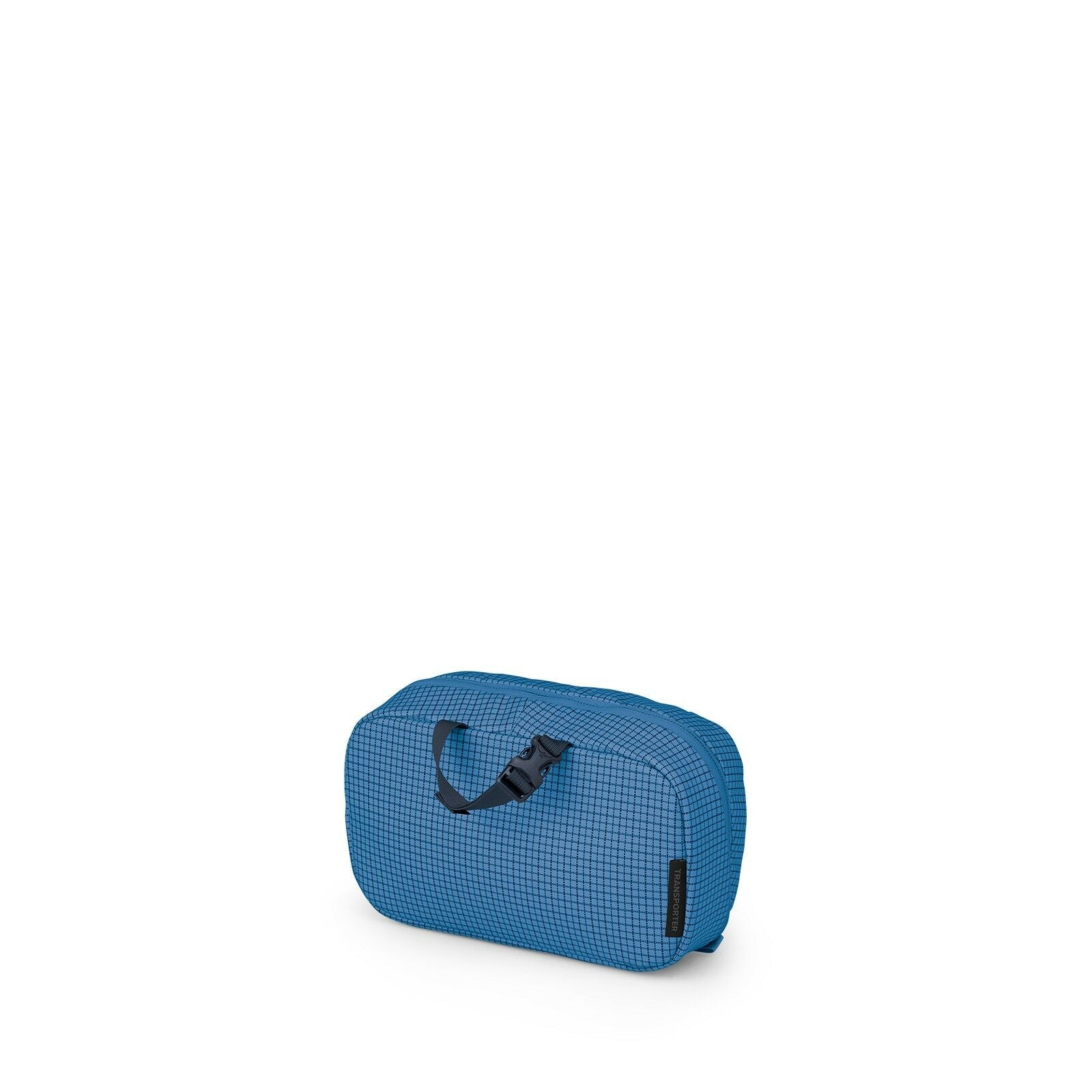 Side back image of the Transporter Toiletry Kit in the color Blue Flame